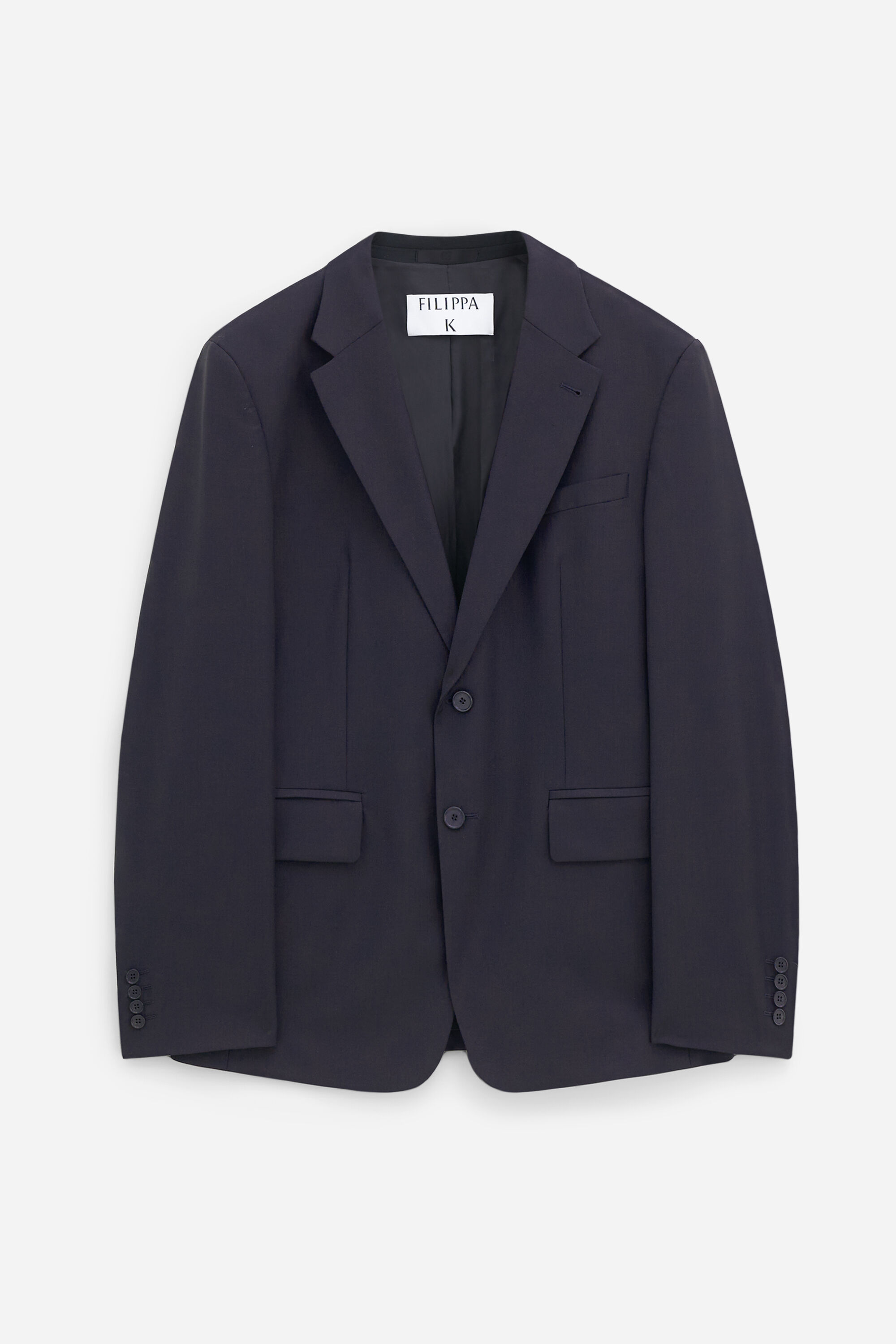 mmj 【FILIPPA K】darcey wool jacket Single Breasted Wool Blazer - Dark Driftwood | Filippa K