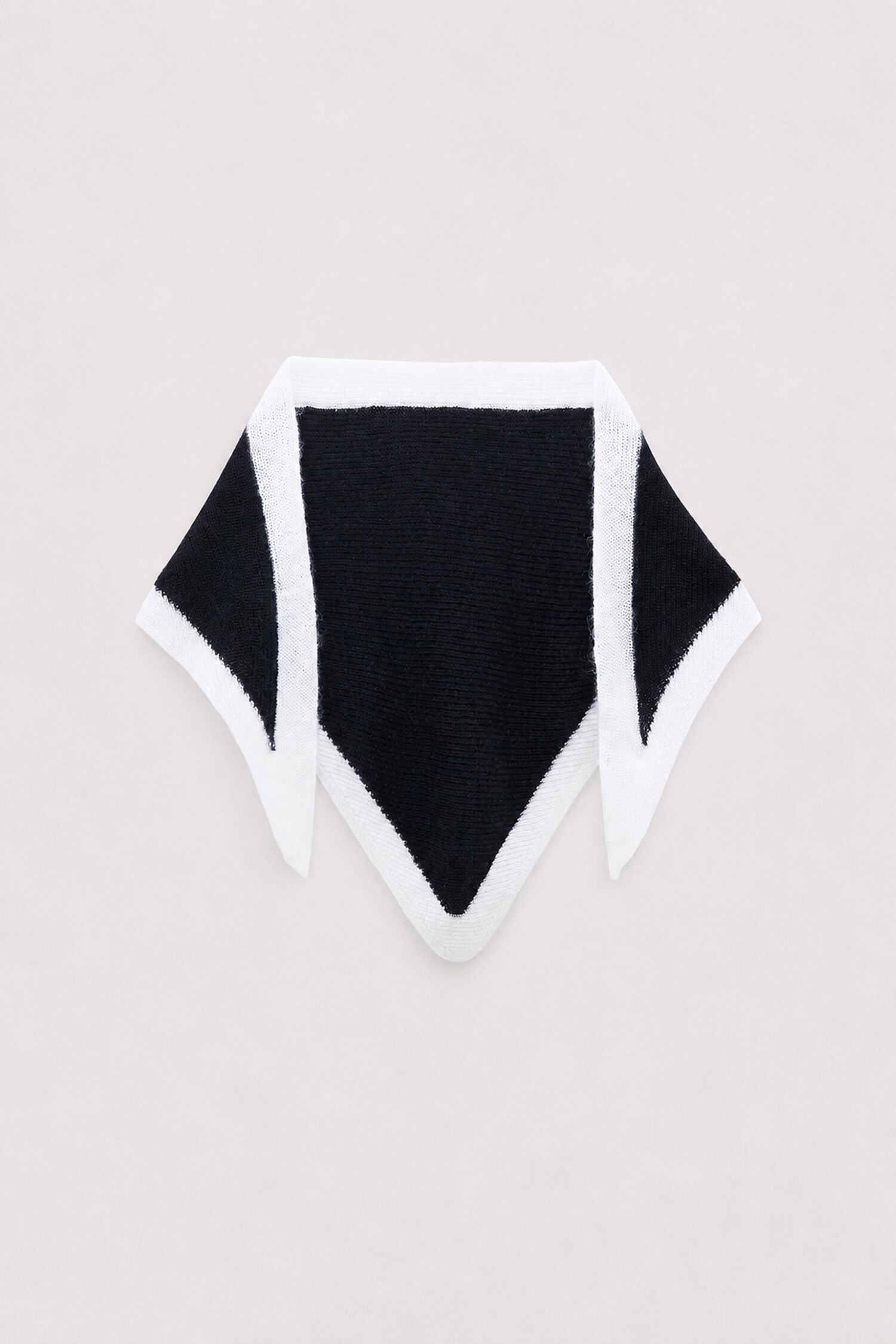 Mohair triangle scarf