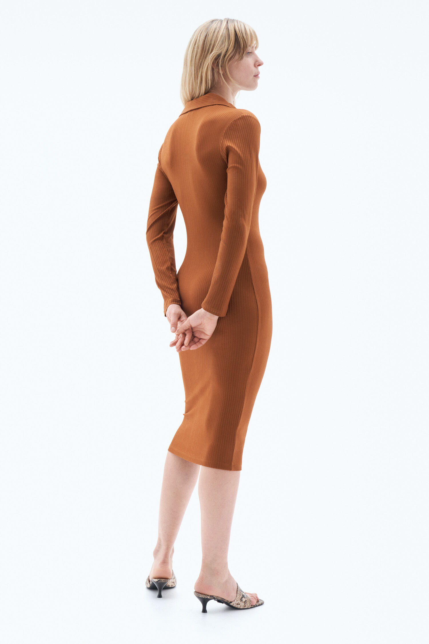 Jersey Rib Polo Dress