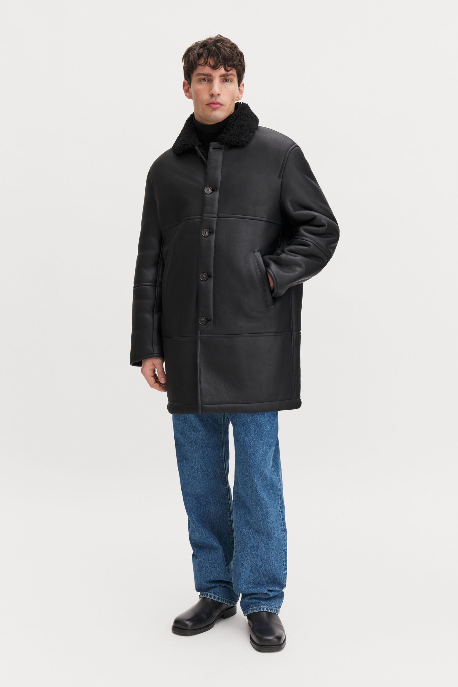 Shearling Car Coat