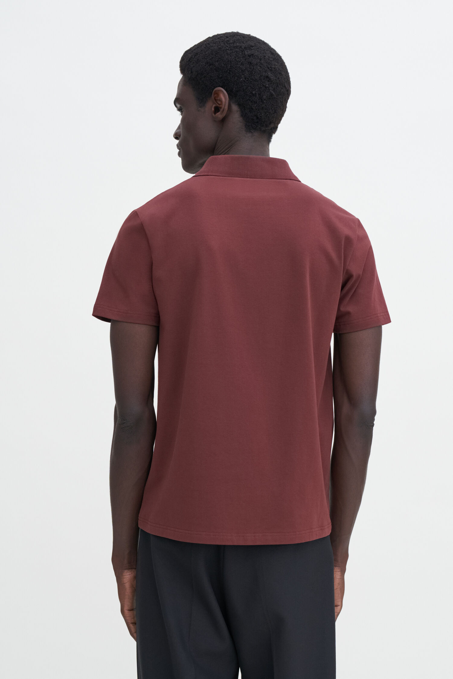 Stretch Cotton Polo T-Shirt