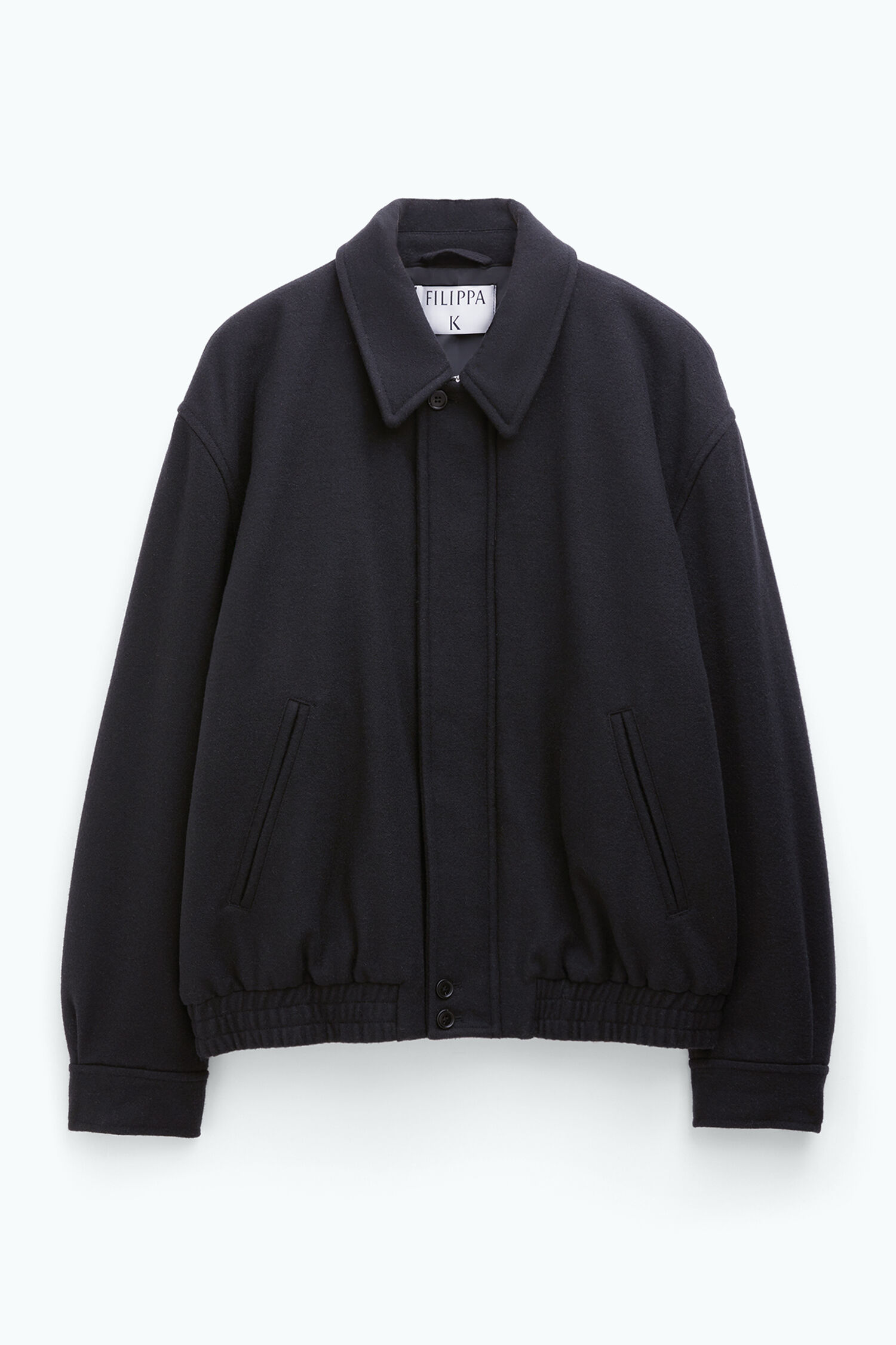 Wool Bomber Jacket Black Filippa K