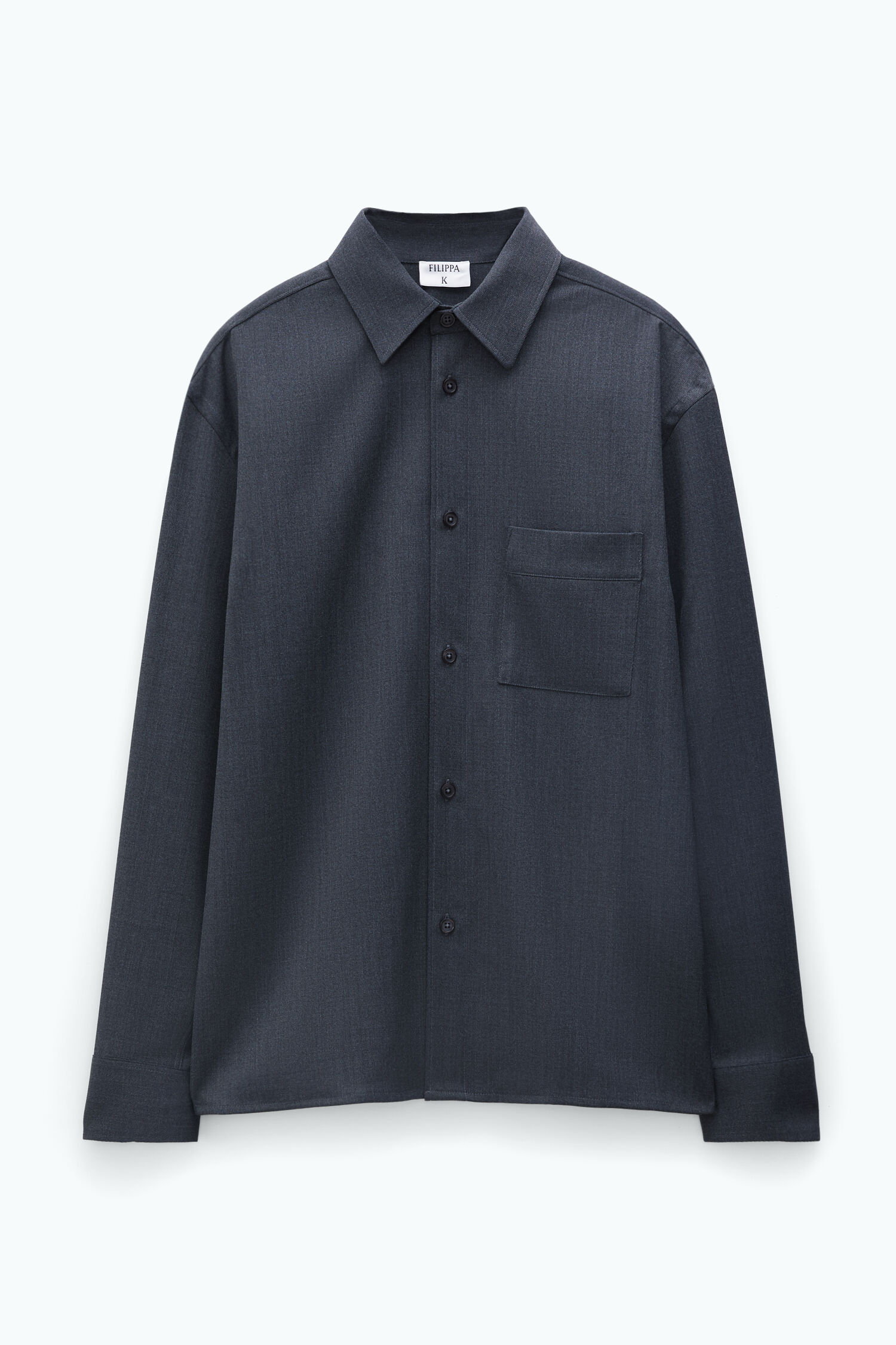 Boxy Wool Twill Shirt