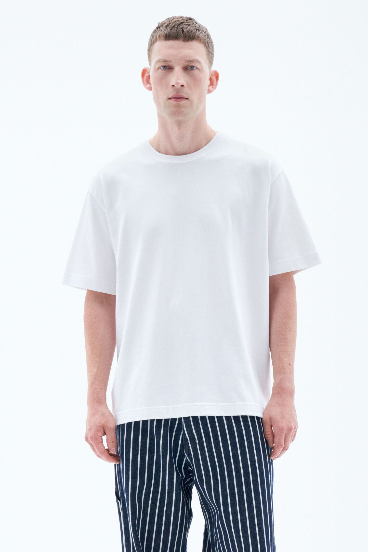Zwaar T shirt met ronde hals