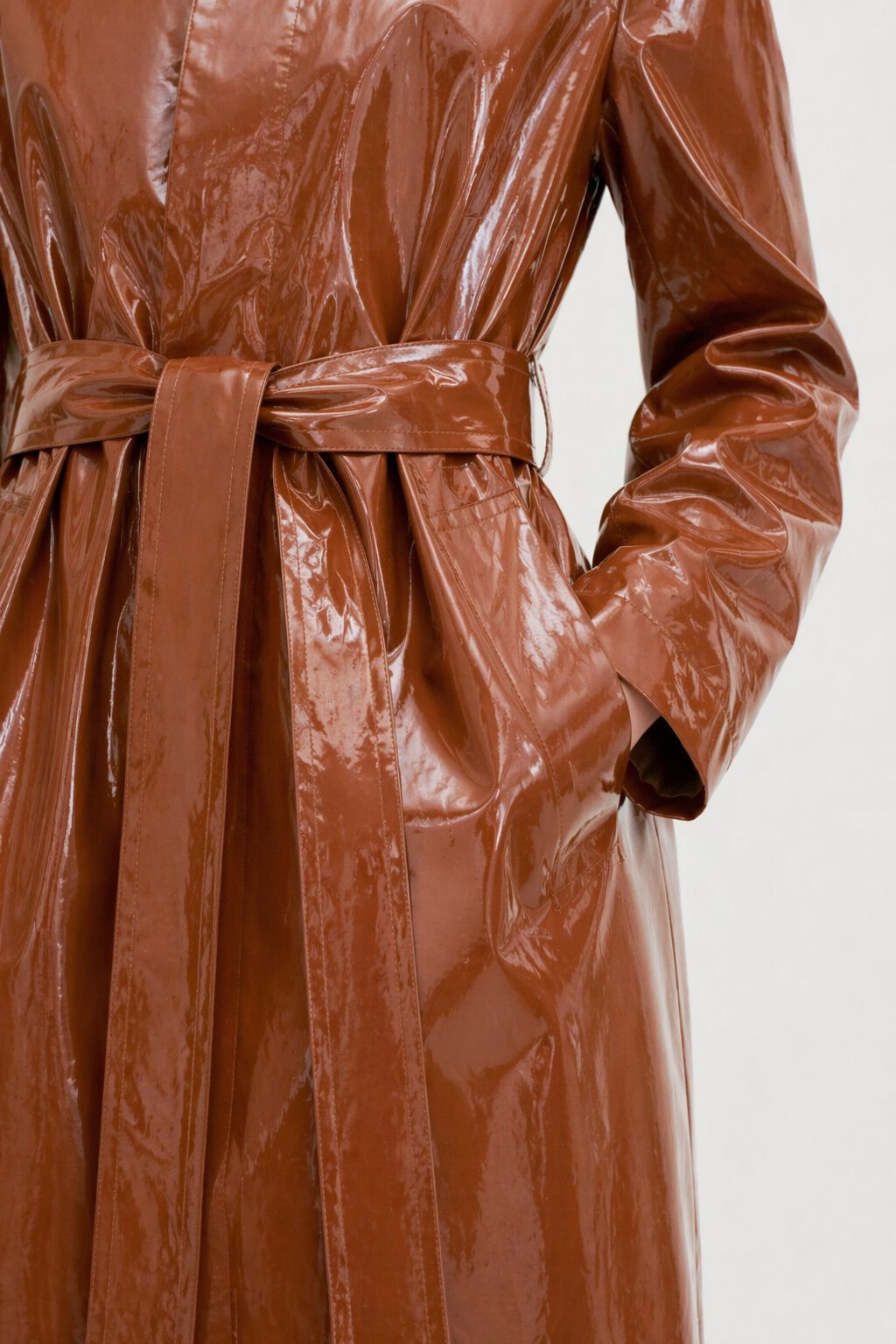 Long Car Coat - Cinnamon Brown | FILIPPA K