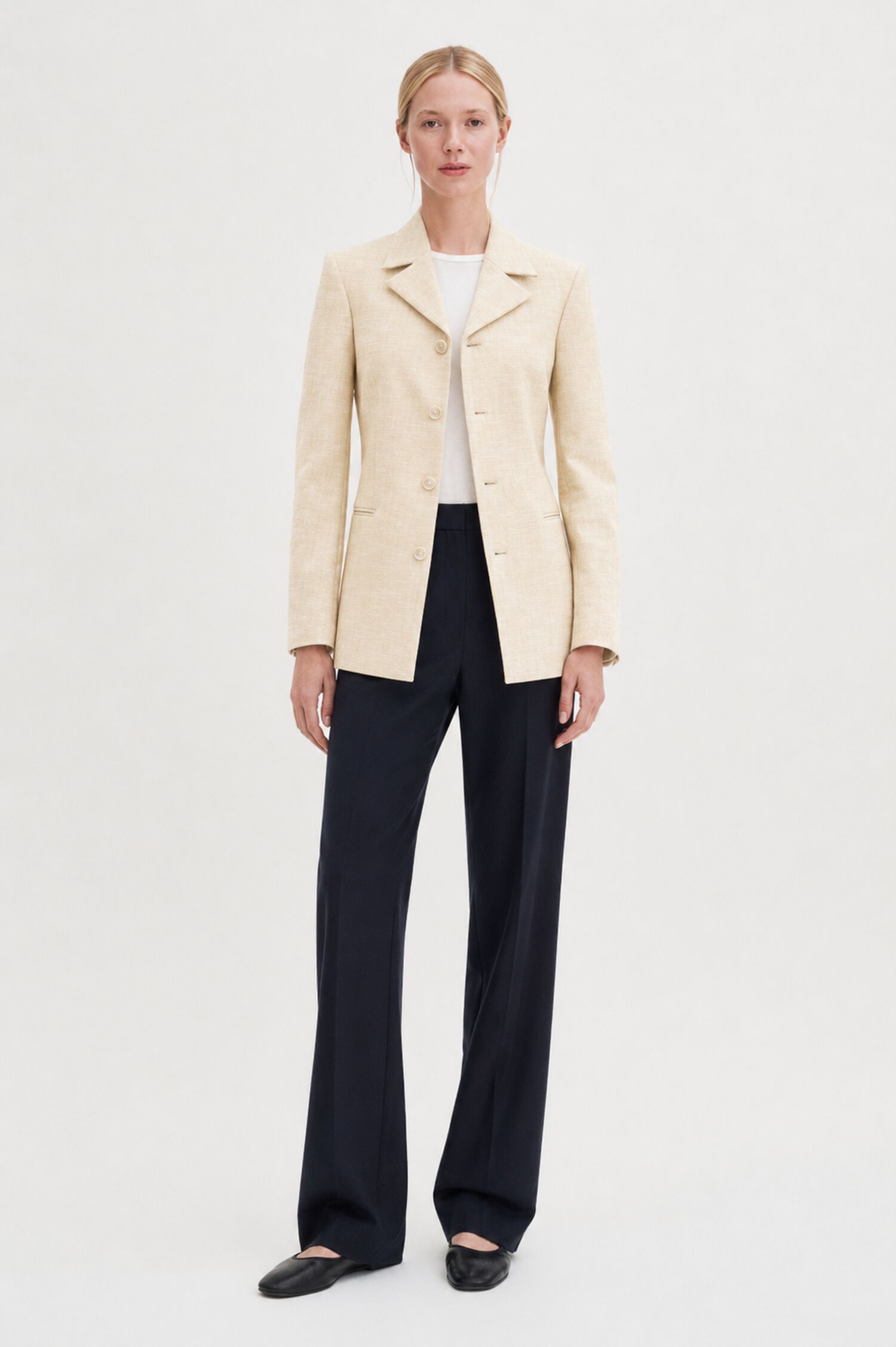 Slim Textured Blazer