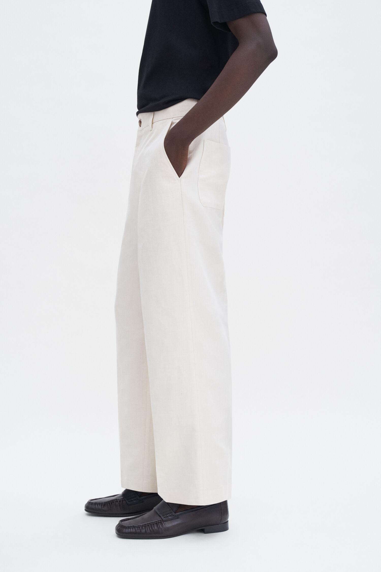 Oversized Cropped Work Trouser