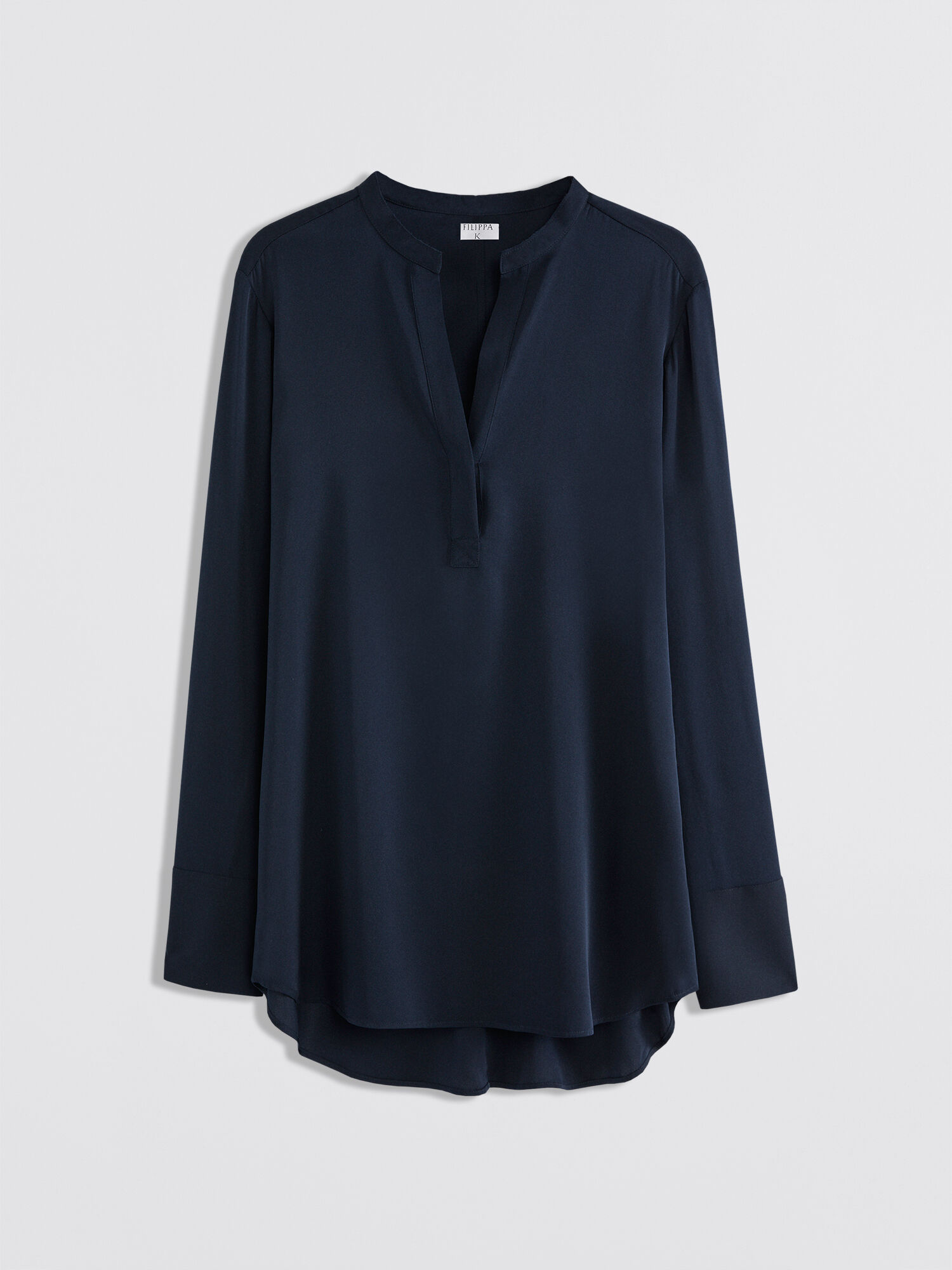 Pull-on Silk Blouse