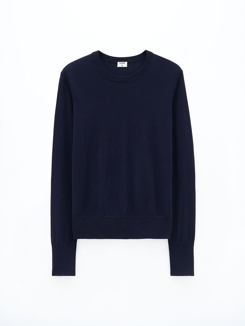 Merino R-neck Sweater