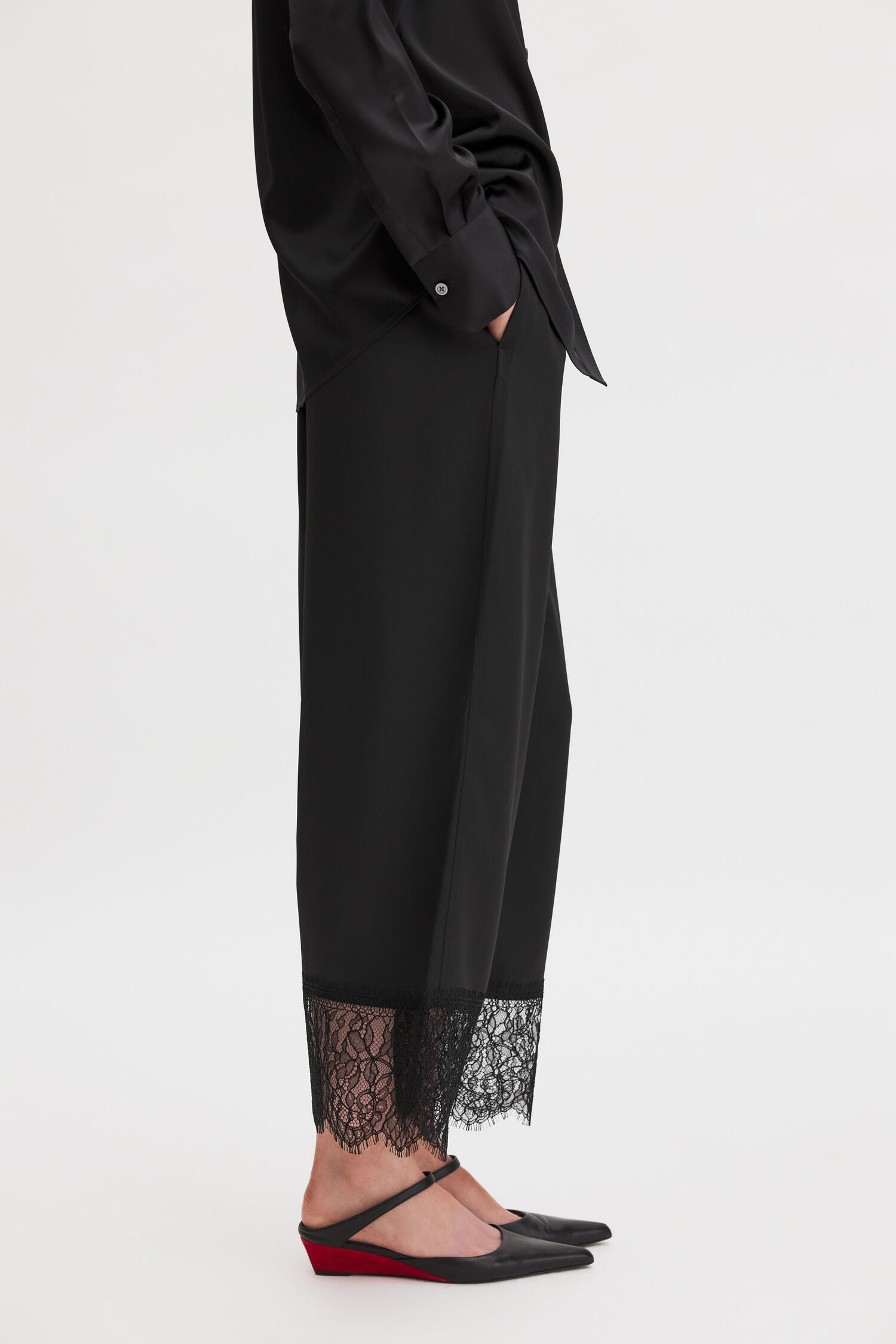 Lace Detail Trousers