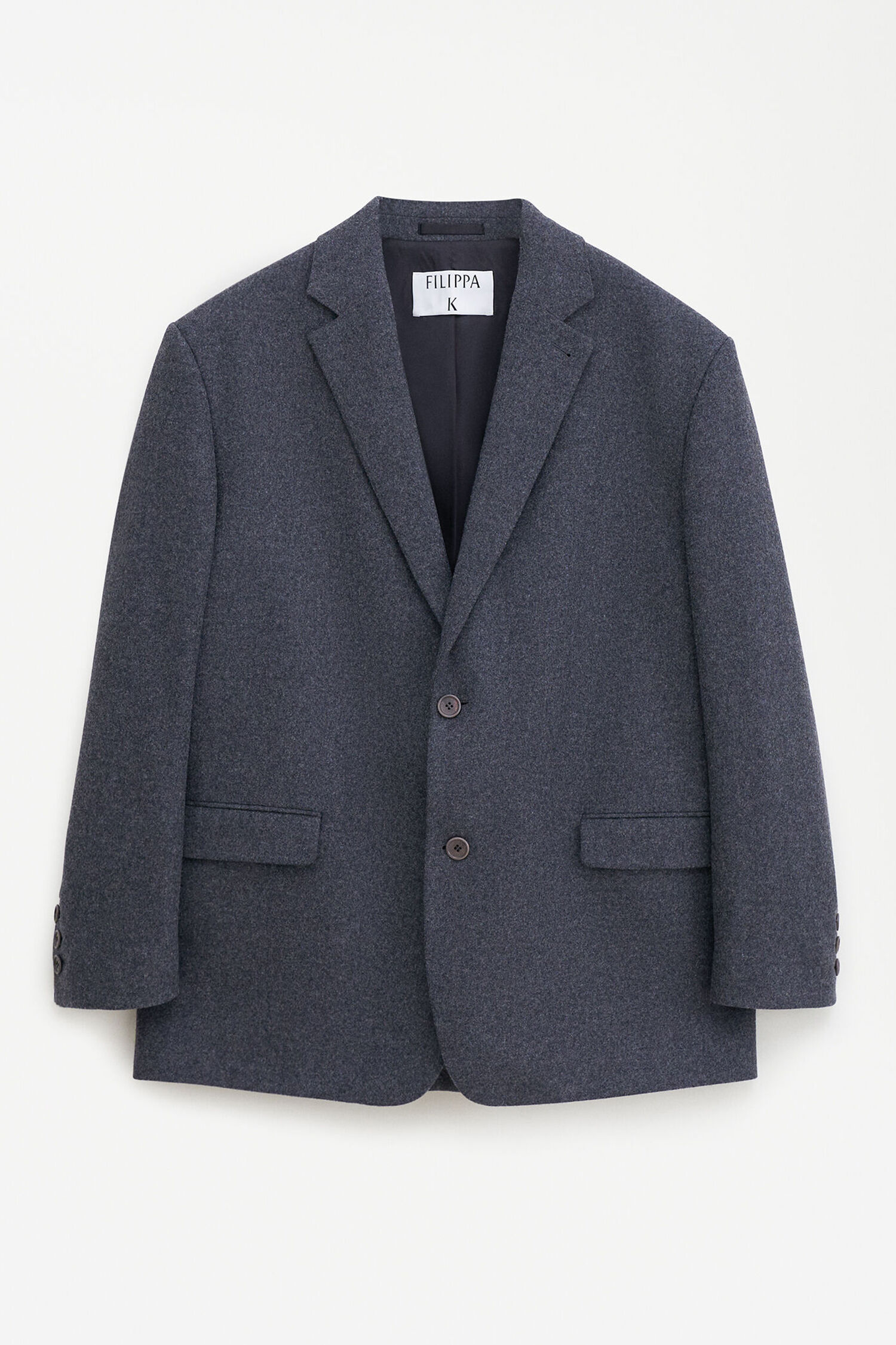 Oversized Brushed Wool Blazer