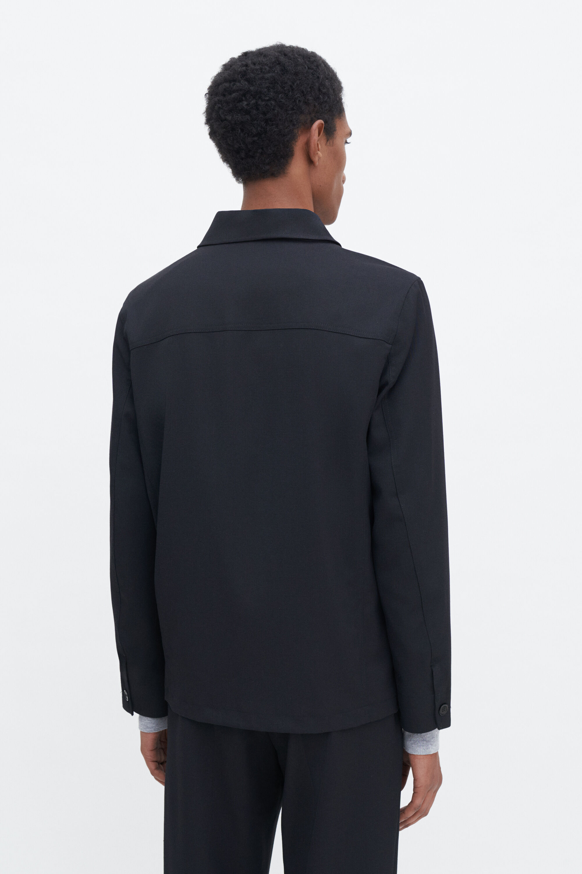 Louis Gabardine Jacket - Black | FILIPPA K
