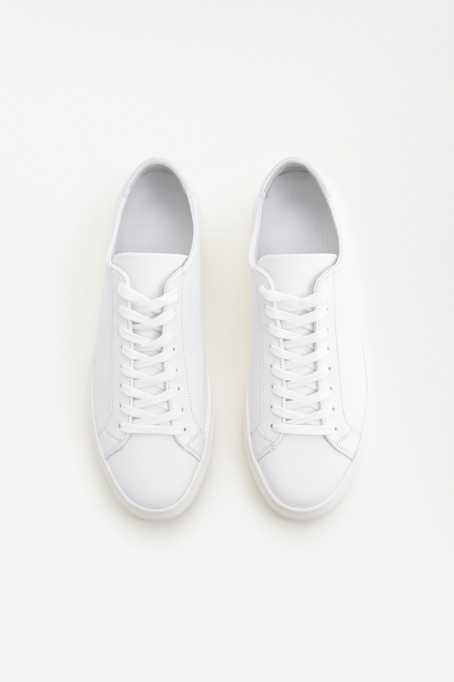 Cos white leather sneakers deals
