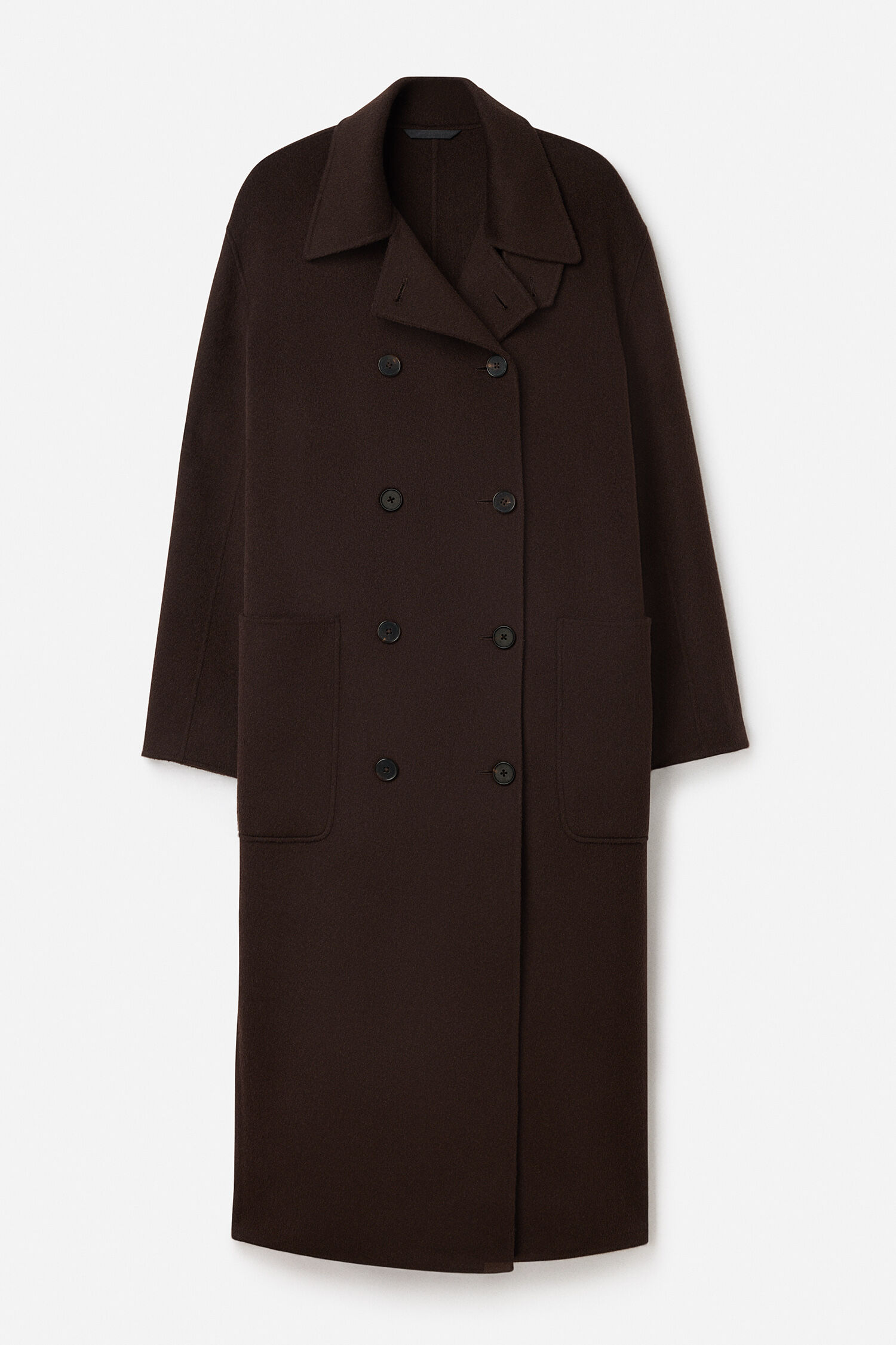 Amelia Doublé Coat - Dark Chocolate | FILIPPA K