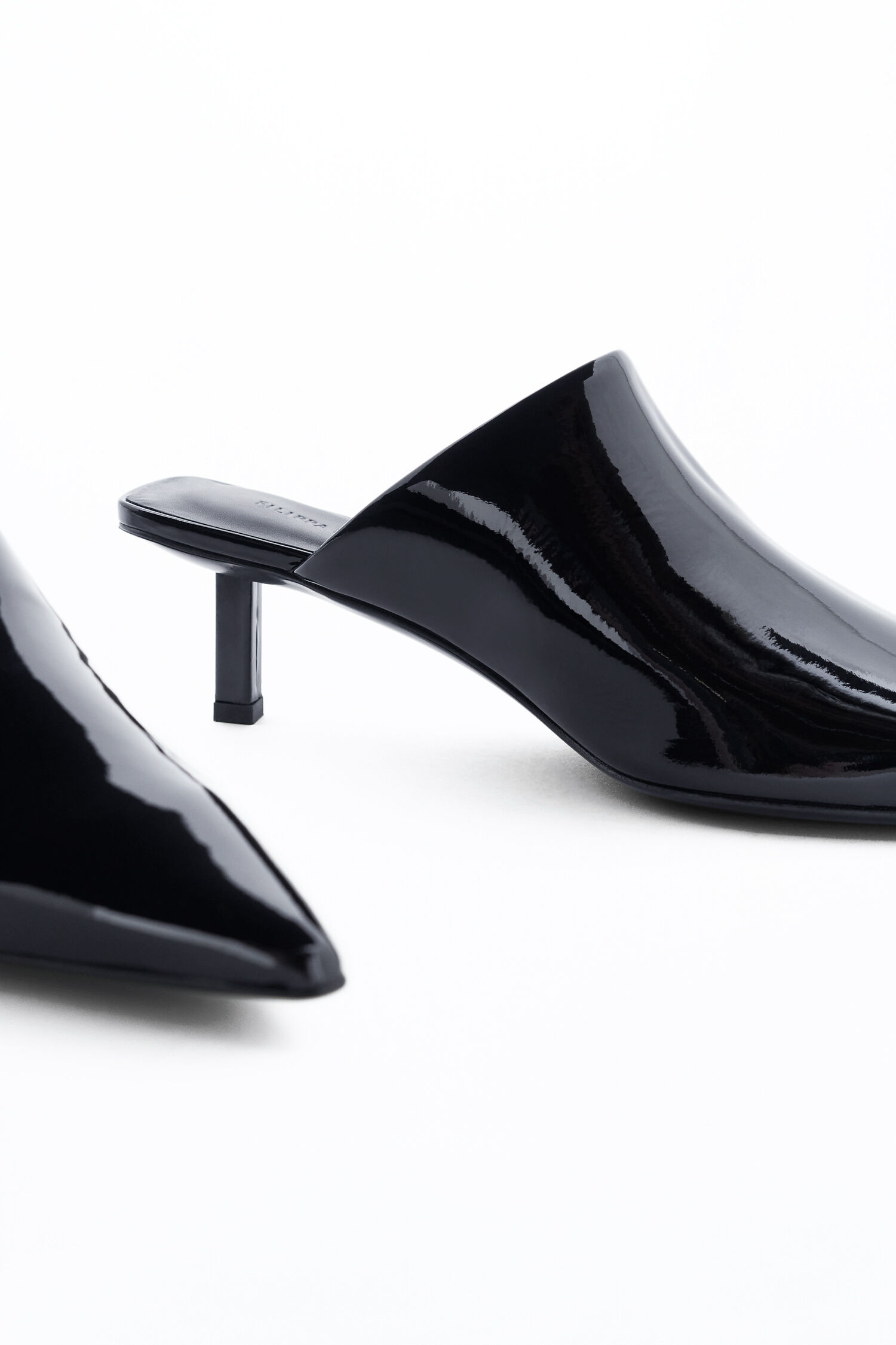 Mules pointues a talons bobines Black Filippa K