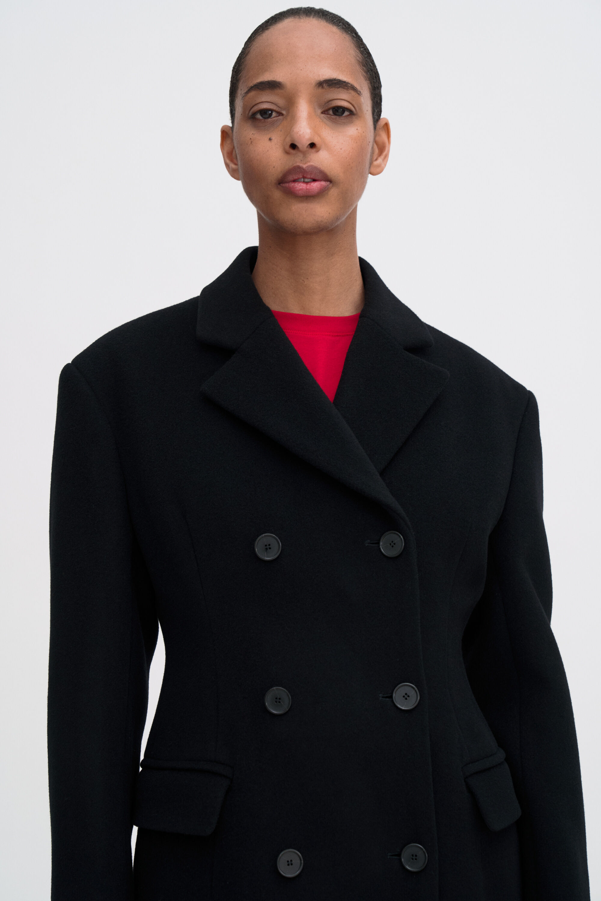 kaval カヴァル／pea coat (black) Cathedral Harper Wool Coat - Black | FILIPPA K