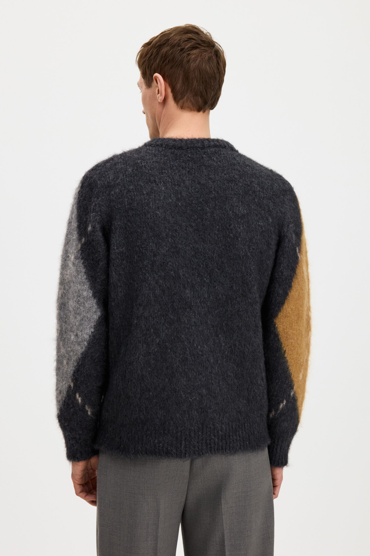 Alpaca Check Sweater