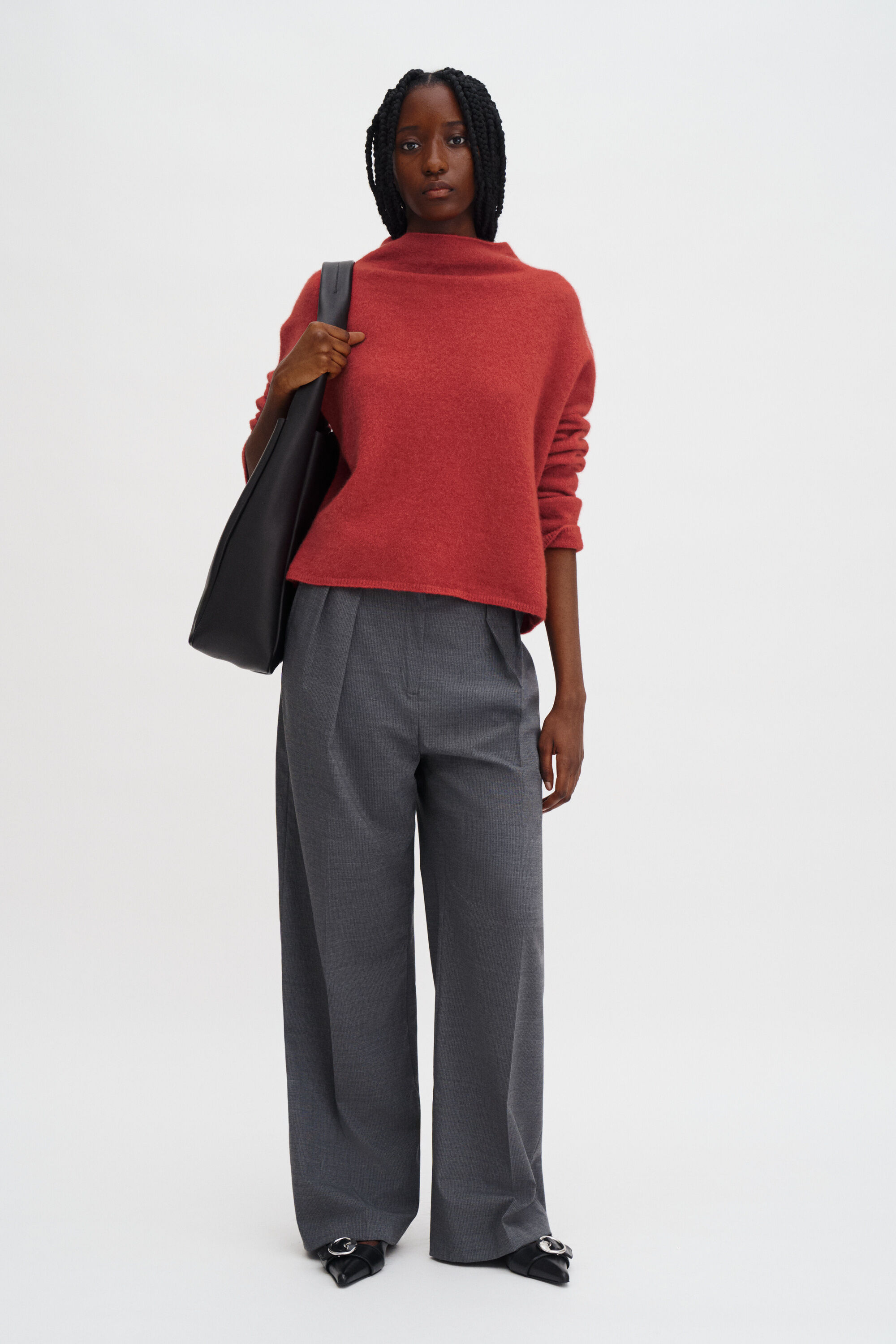 トップス argue /fufufu sweater pullover Mika Yak Funnelneck Sweater - Red Currant | FILIPPA K
