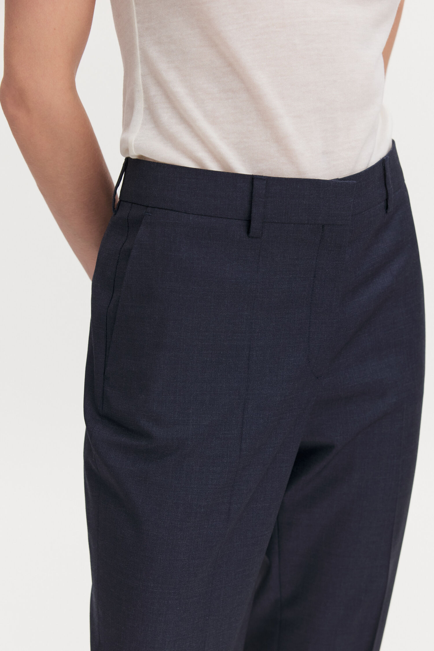 Emma Cropped Cool Wool Trousers