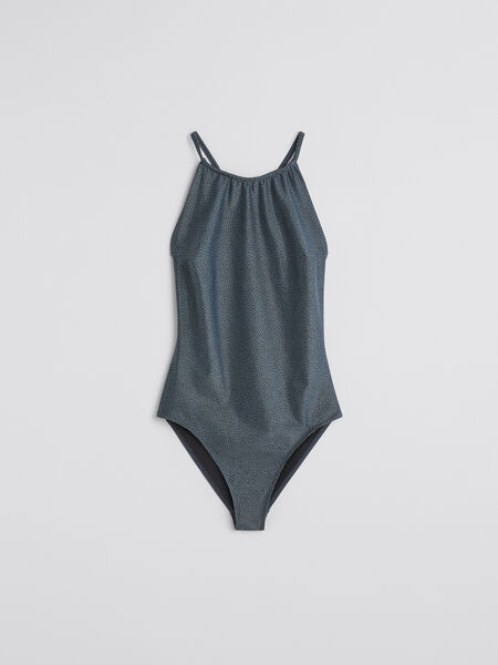 Halter Printed Swimsuit