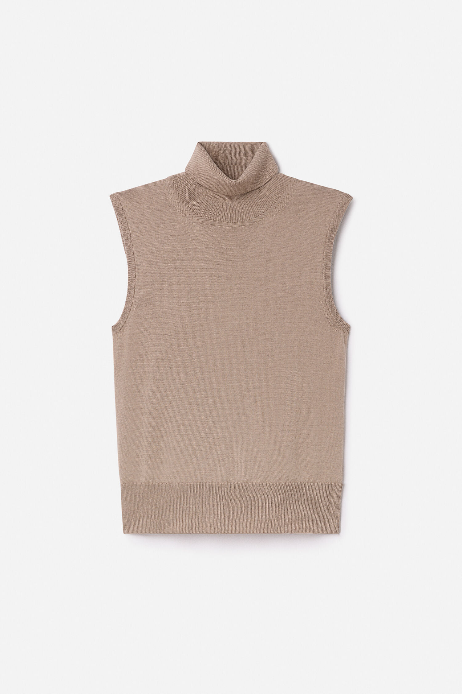 Lyocell Cashmere Mock Neck Top - Dusty Pink | FILIPPA K