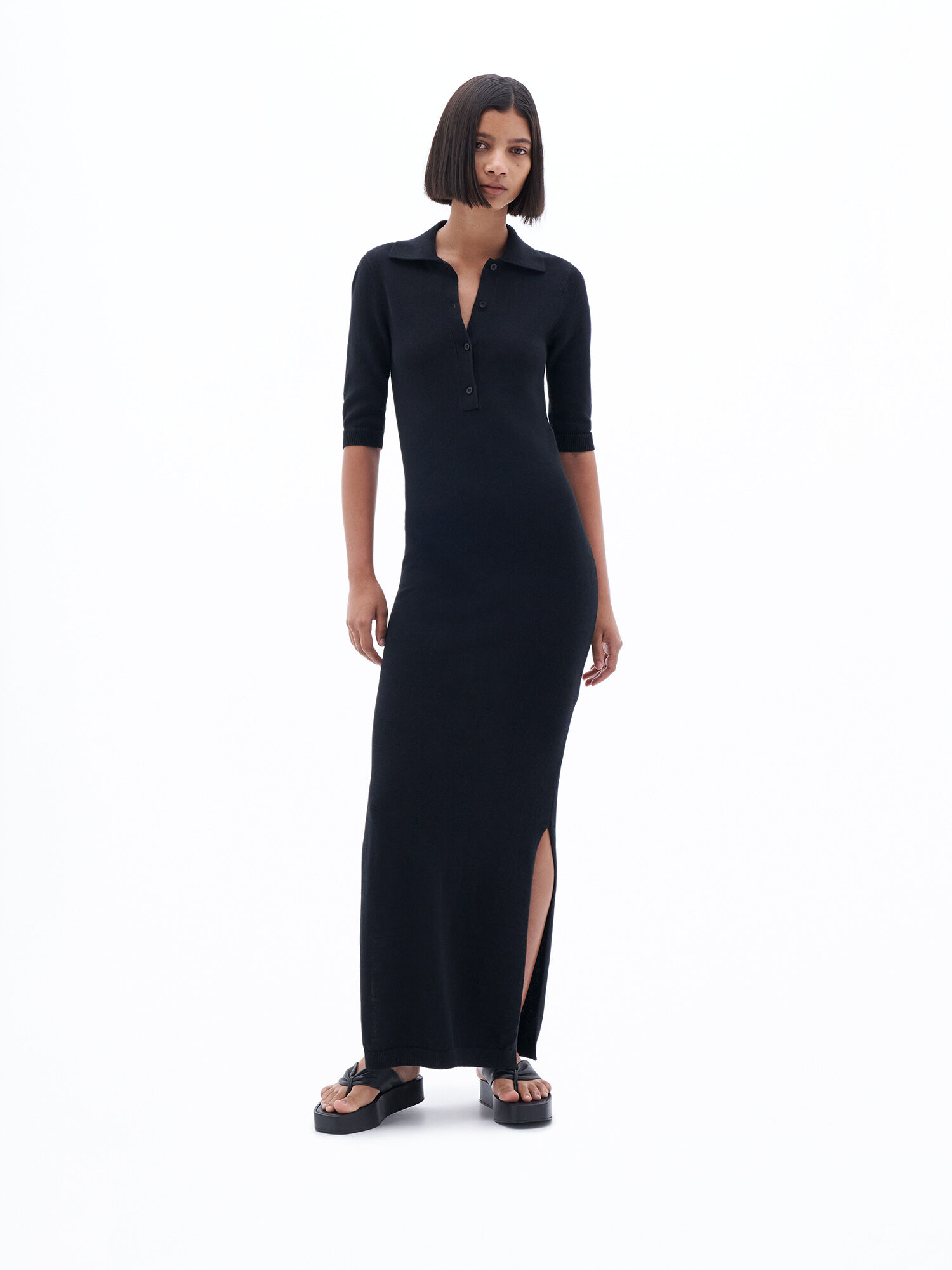 Cotton Linen Knit Dress