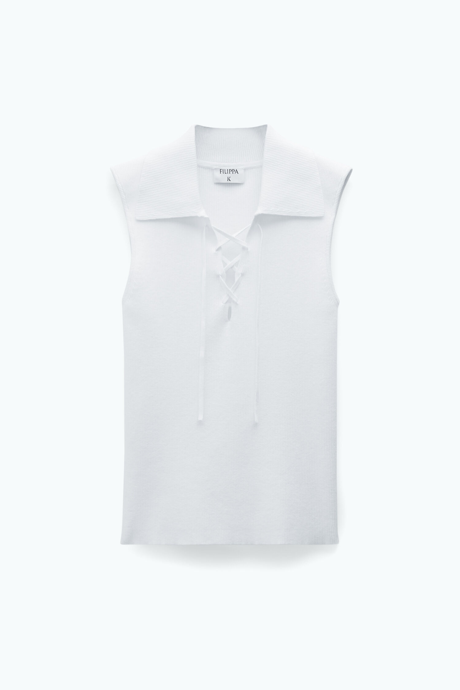 Laced Collar Top