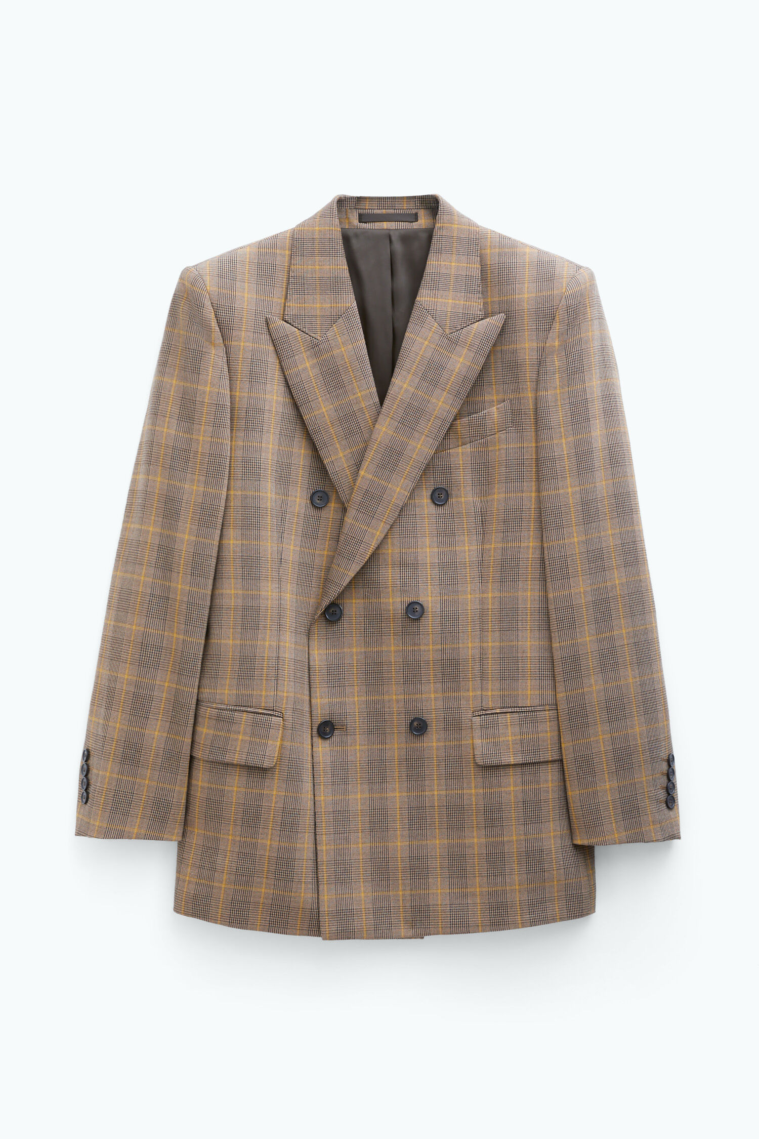 Casual checked blazer clearance