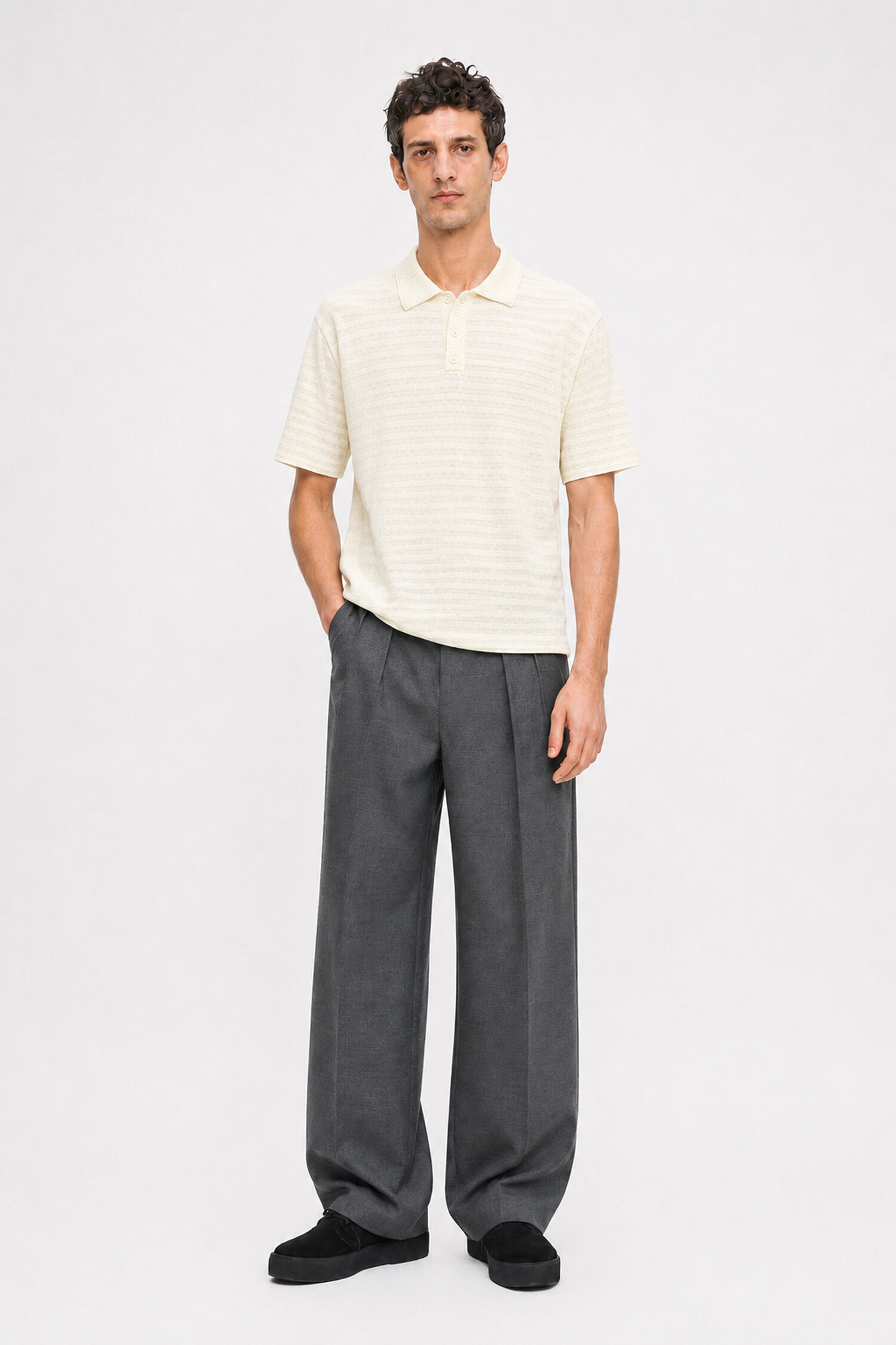 Knitted Polo Sweater