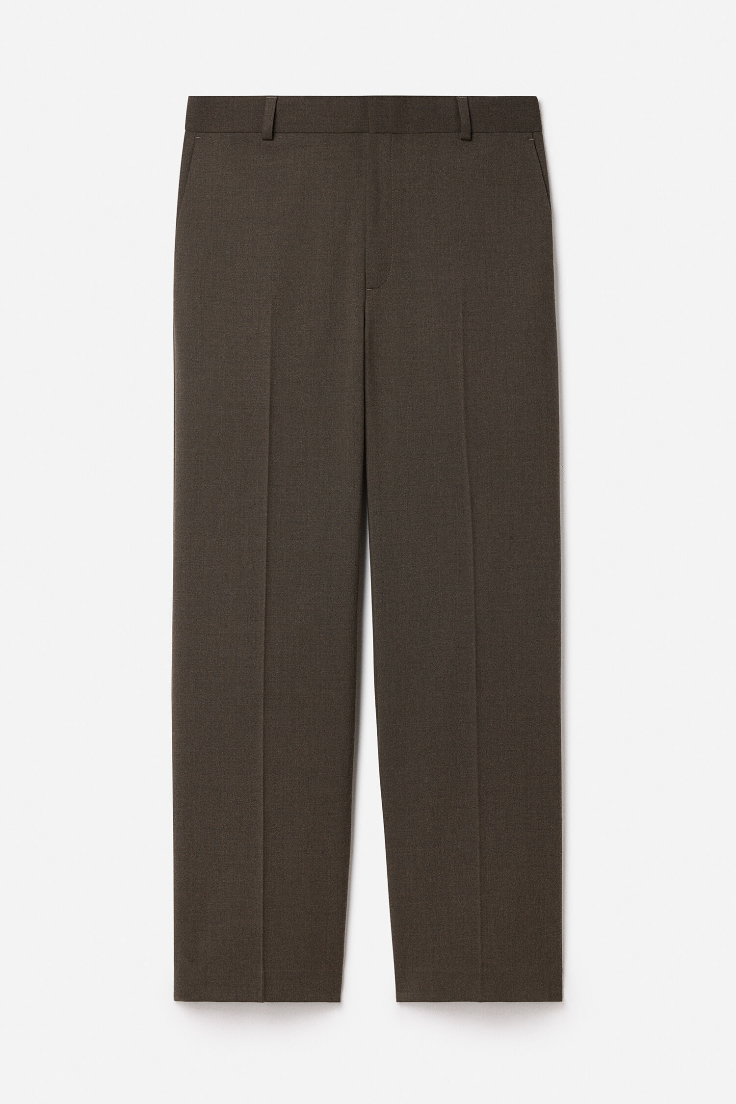 Slim Tapered Wool Trousers - Black | FILIPPA K