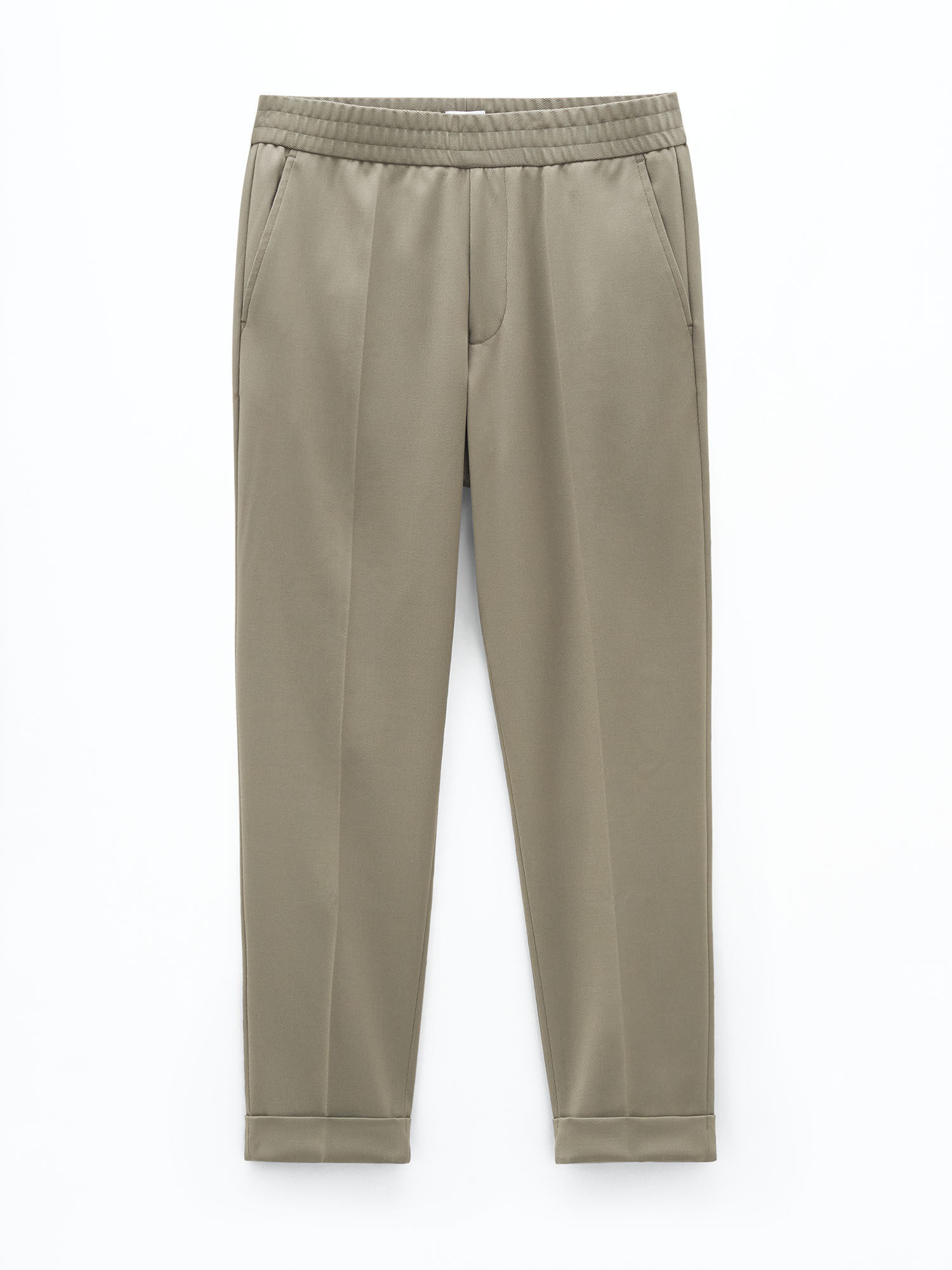 Terry Cropped Trousers Khaki Green Filippa K