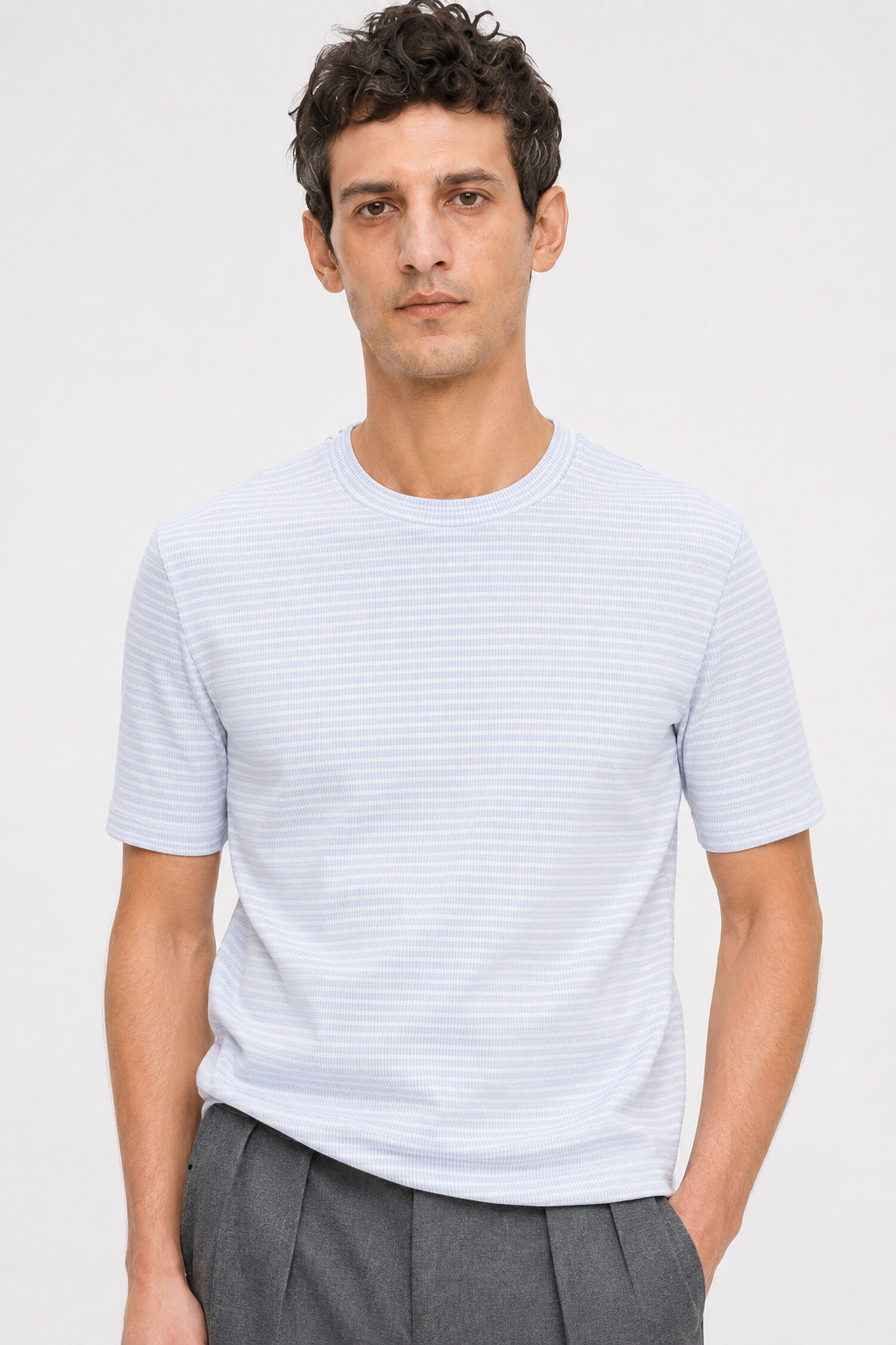 Striped Rib Tee