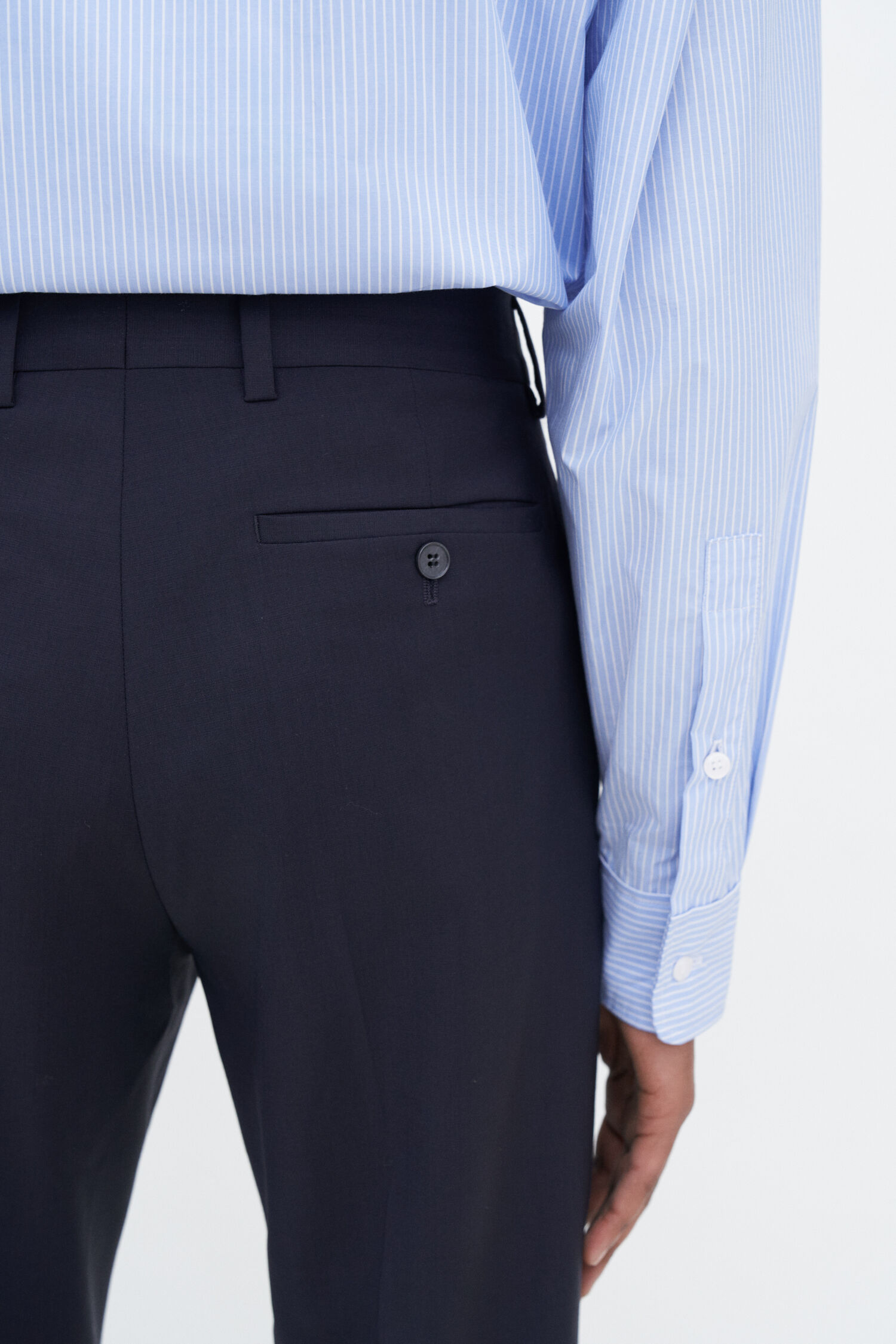 Slim Tapered Wool Trousers