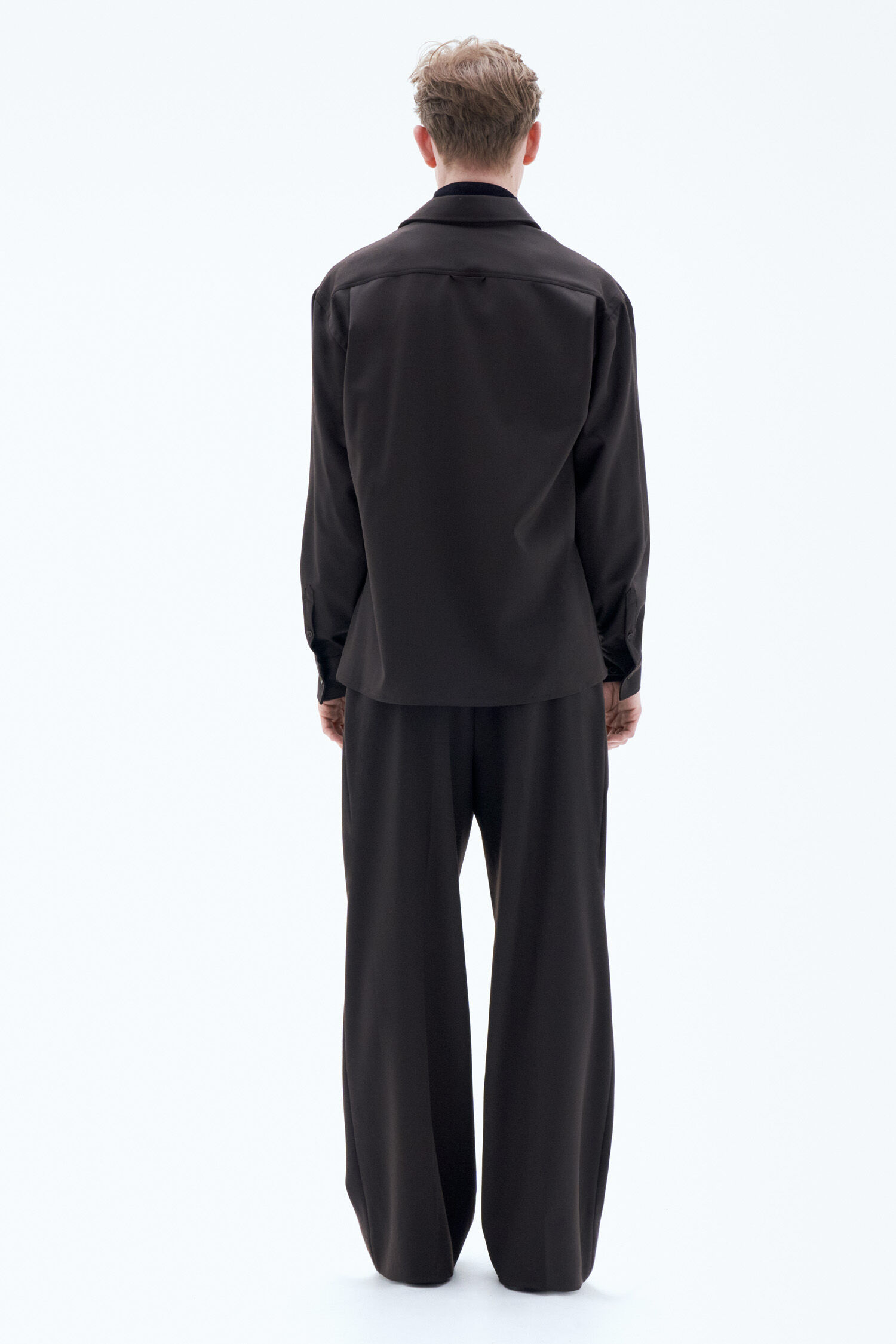 Boxy Wool Twill Shirt