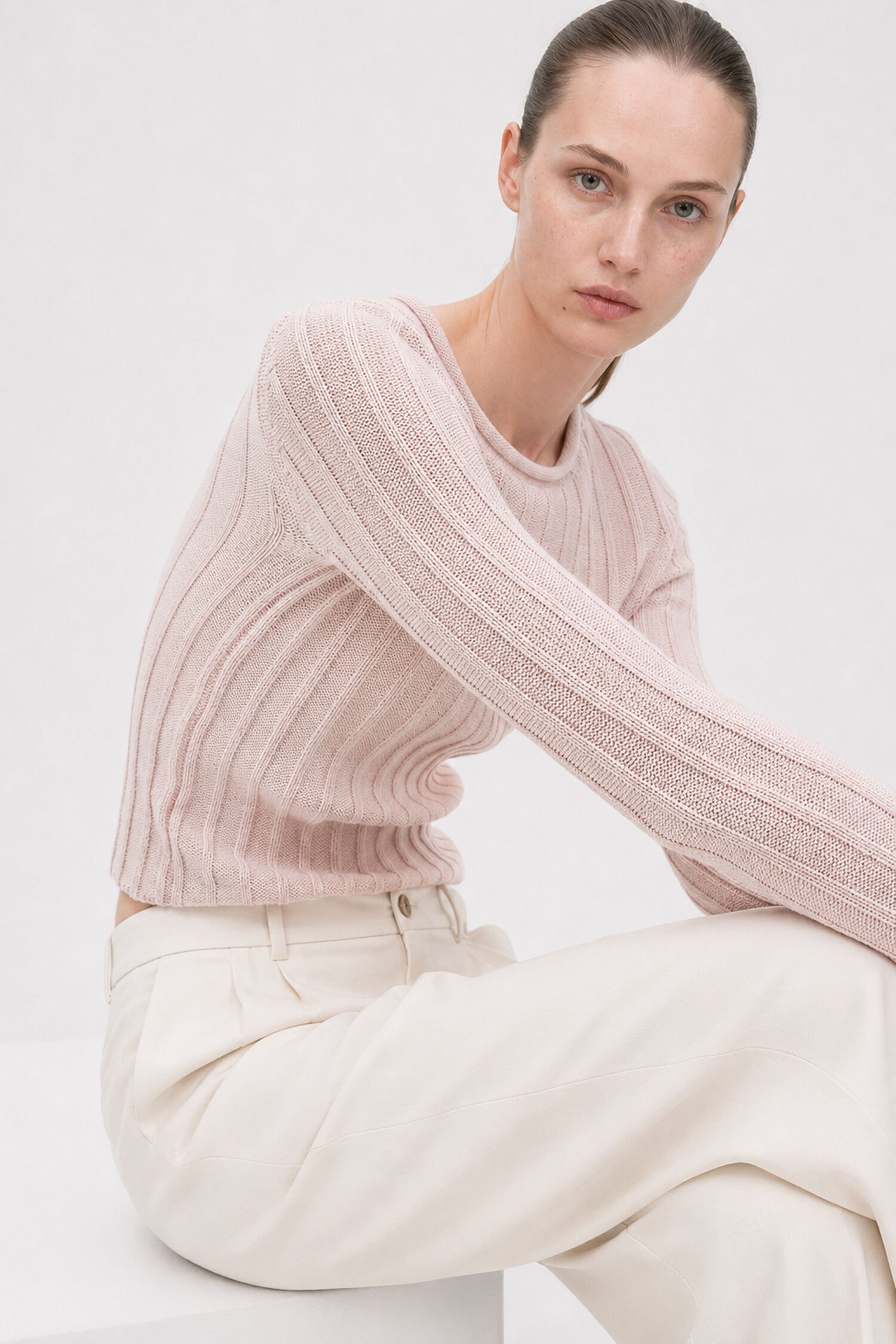 Cotton Rib Sweater 