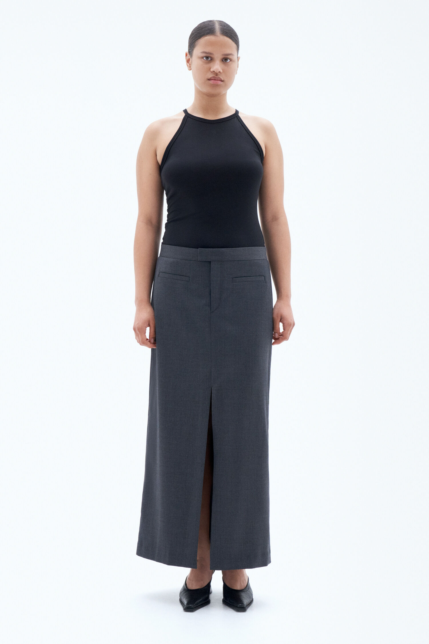 Long Tailored Skirt