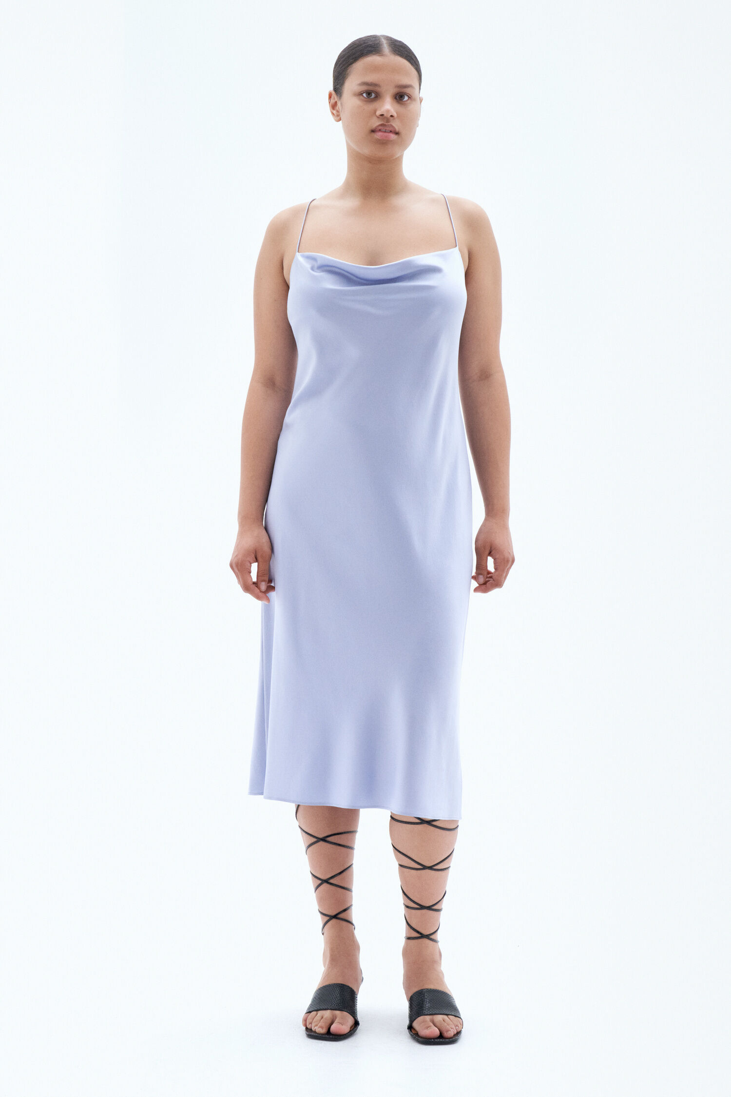 Draped Slip Dress