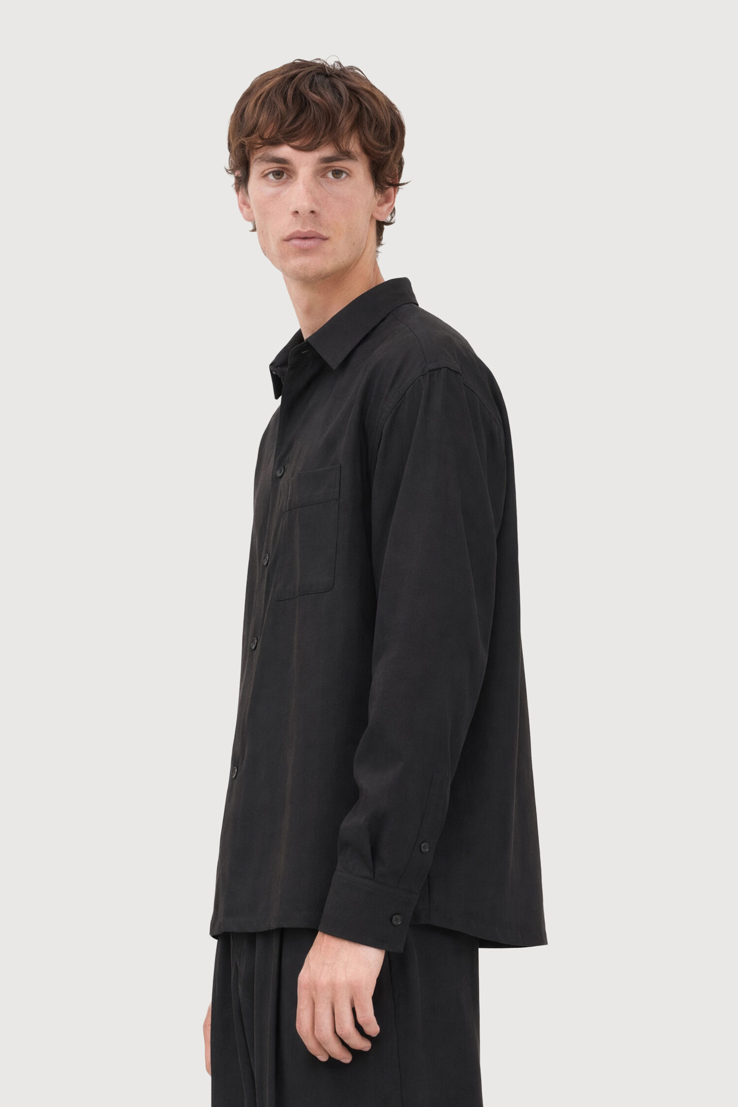 Boxy Wool Twill Shirt