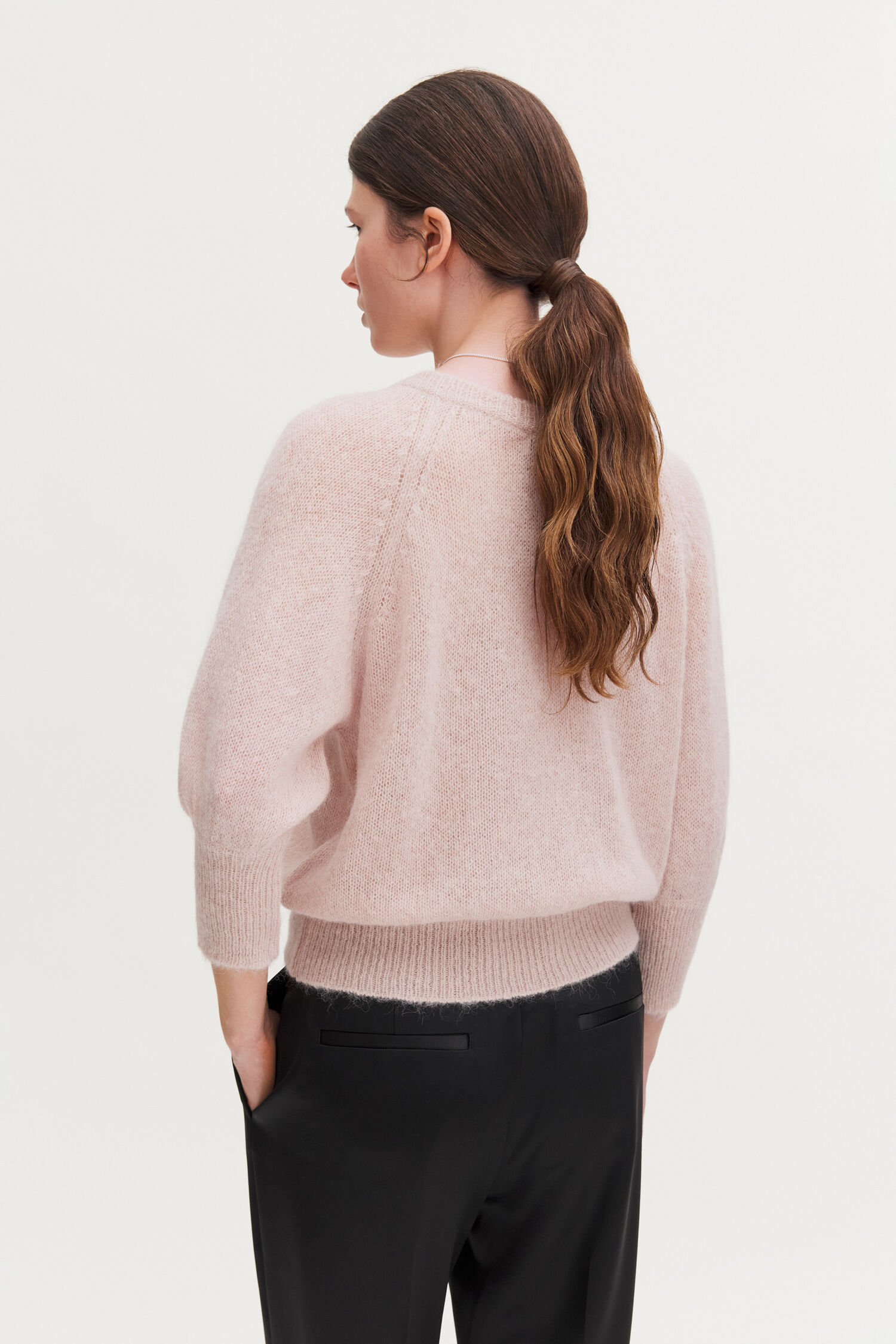 Light Alpaca V-Neck Sweater