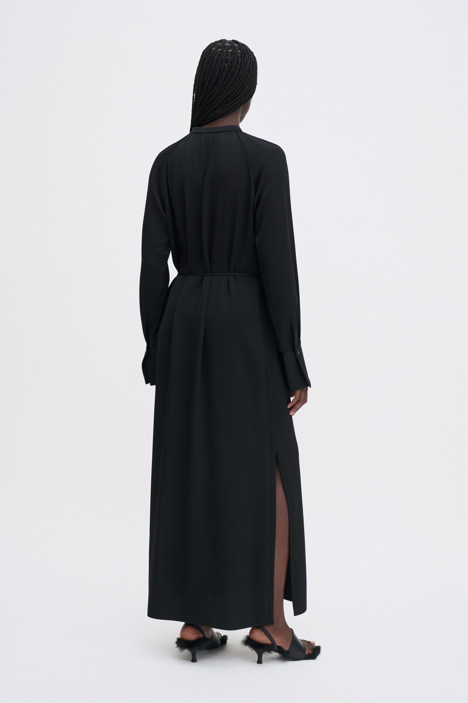 Gathered Raglan Dress