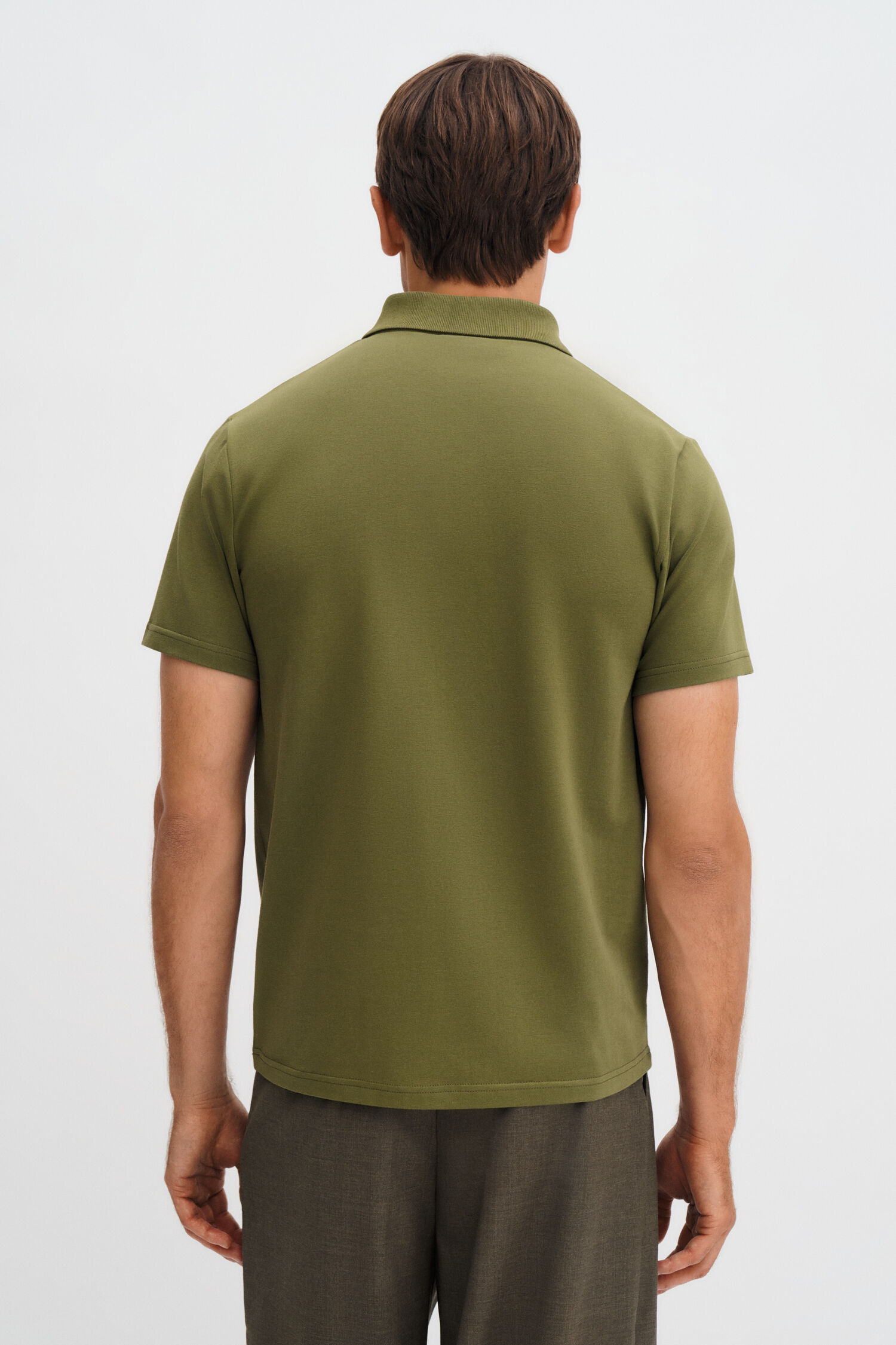 Stretch Cotton Polo T-Shirt