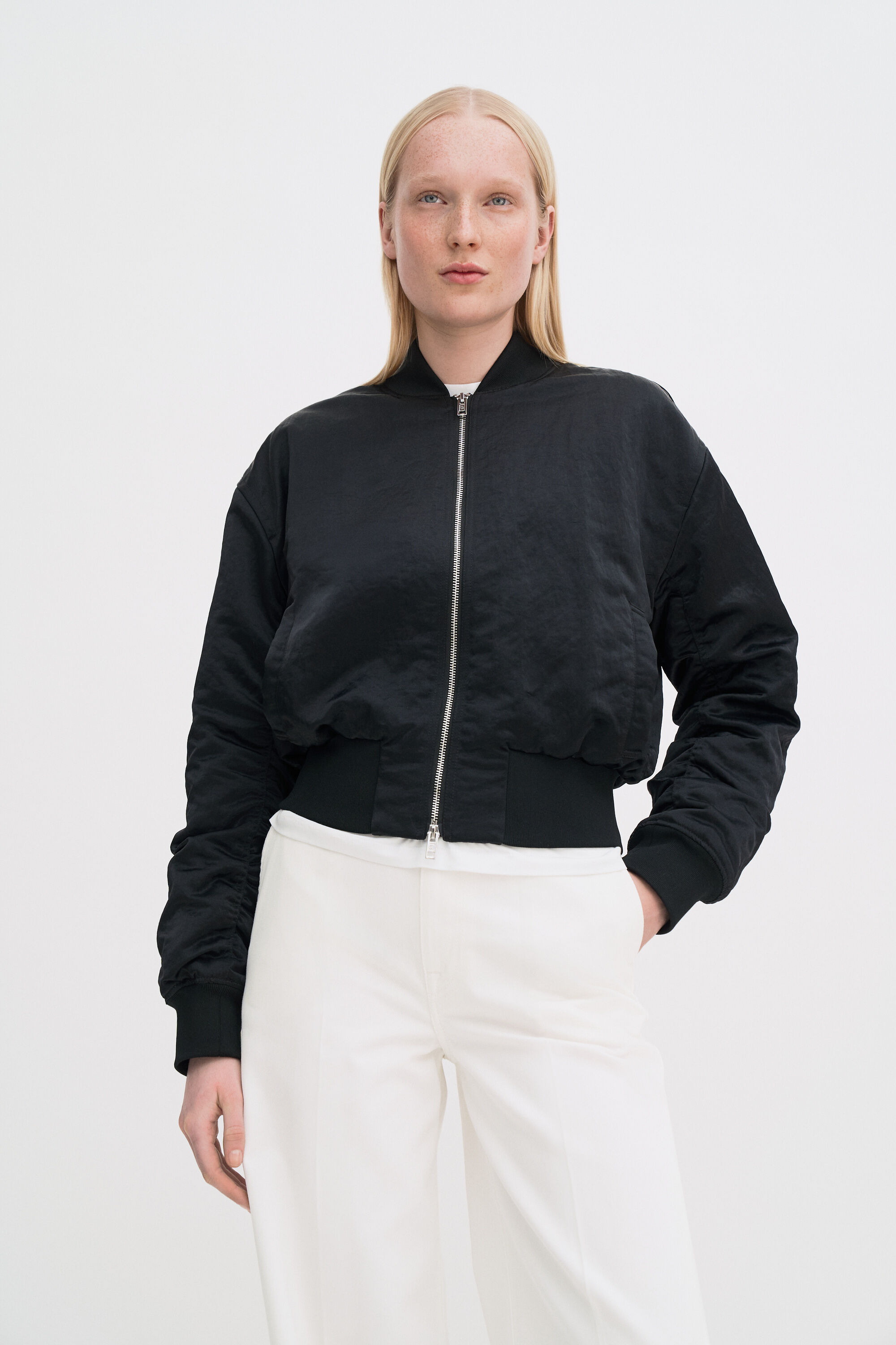 ジャケット・アウター nippa Nylon Zip Jacket - Black | FILIPPA K