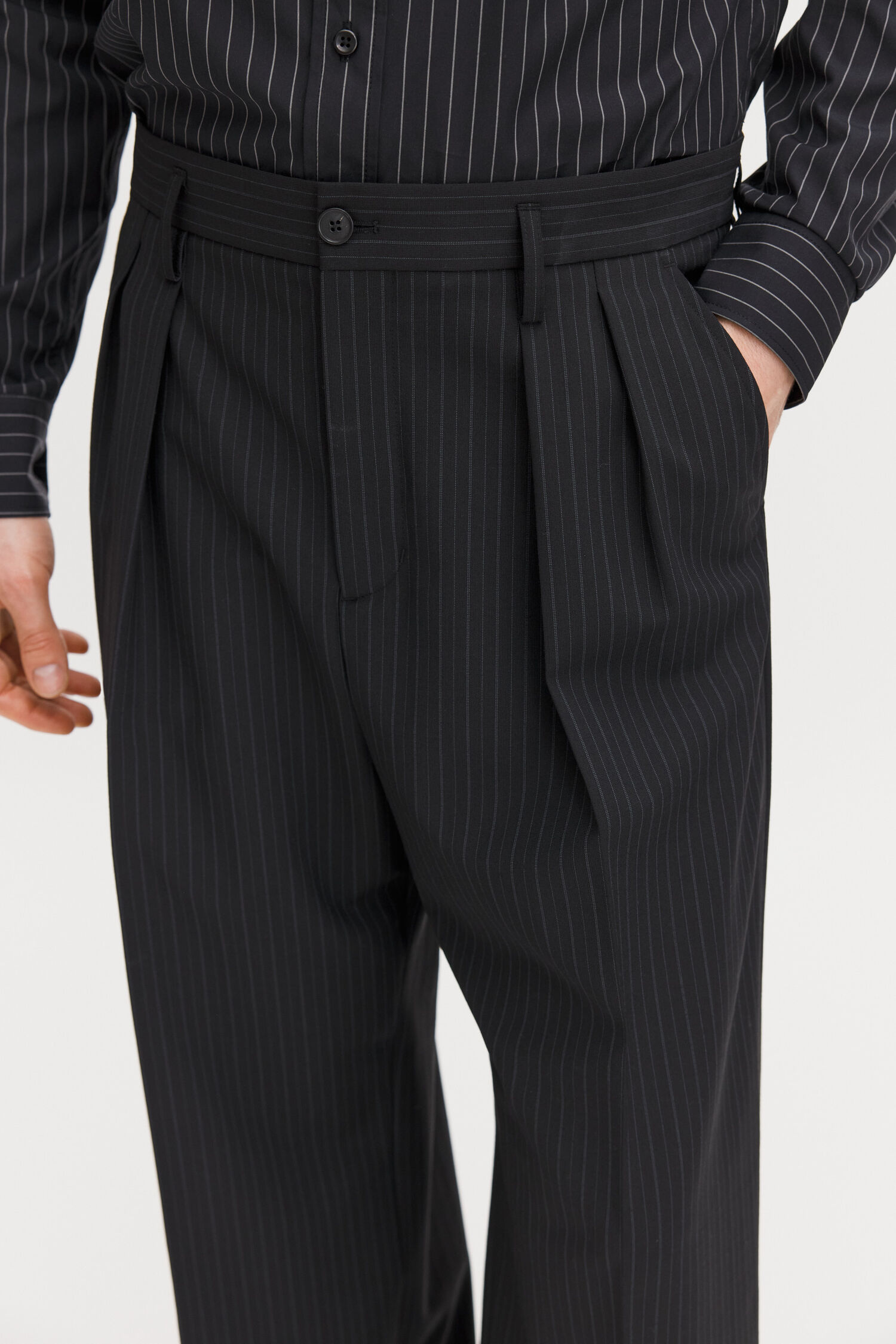 Milo Pinstripe Trousers