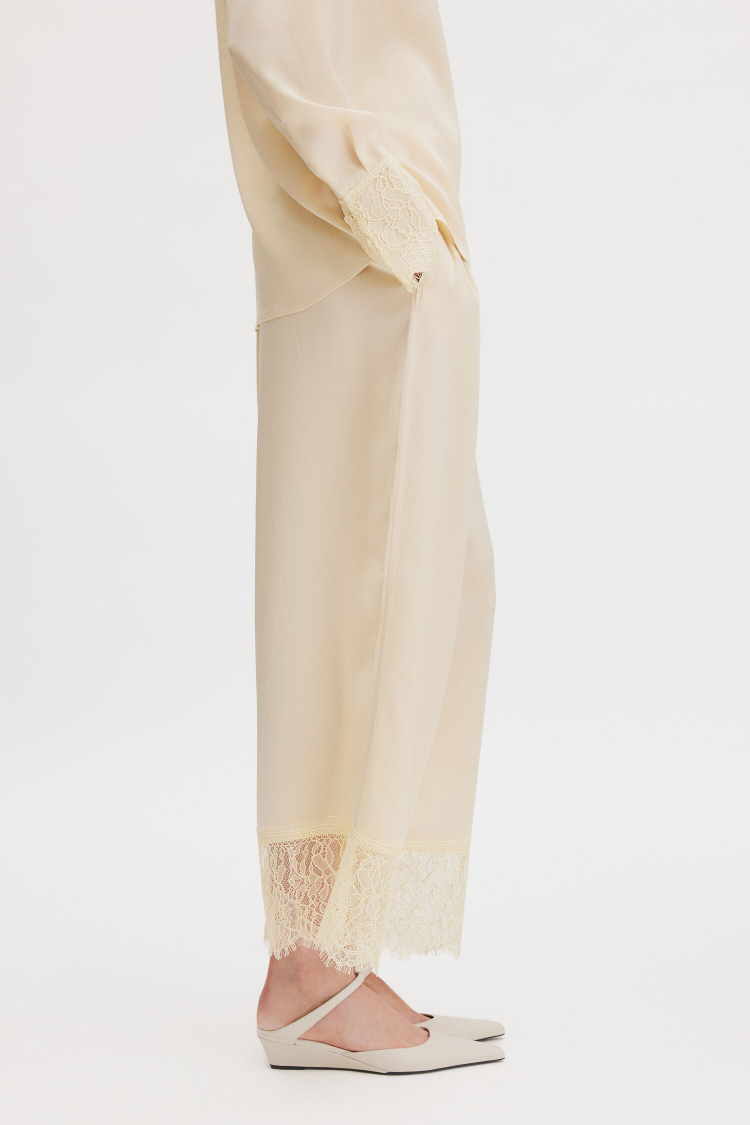 Lace Detail Trousers