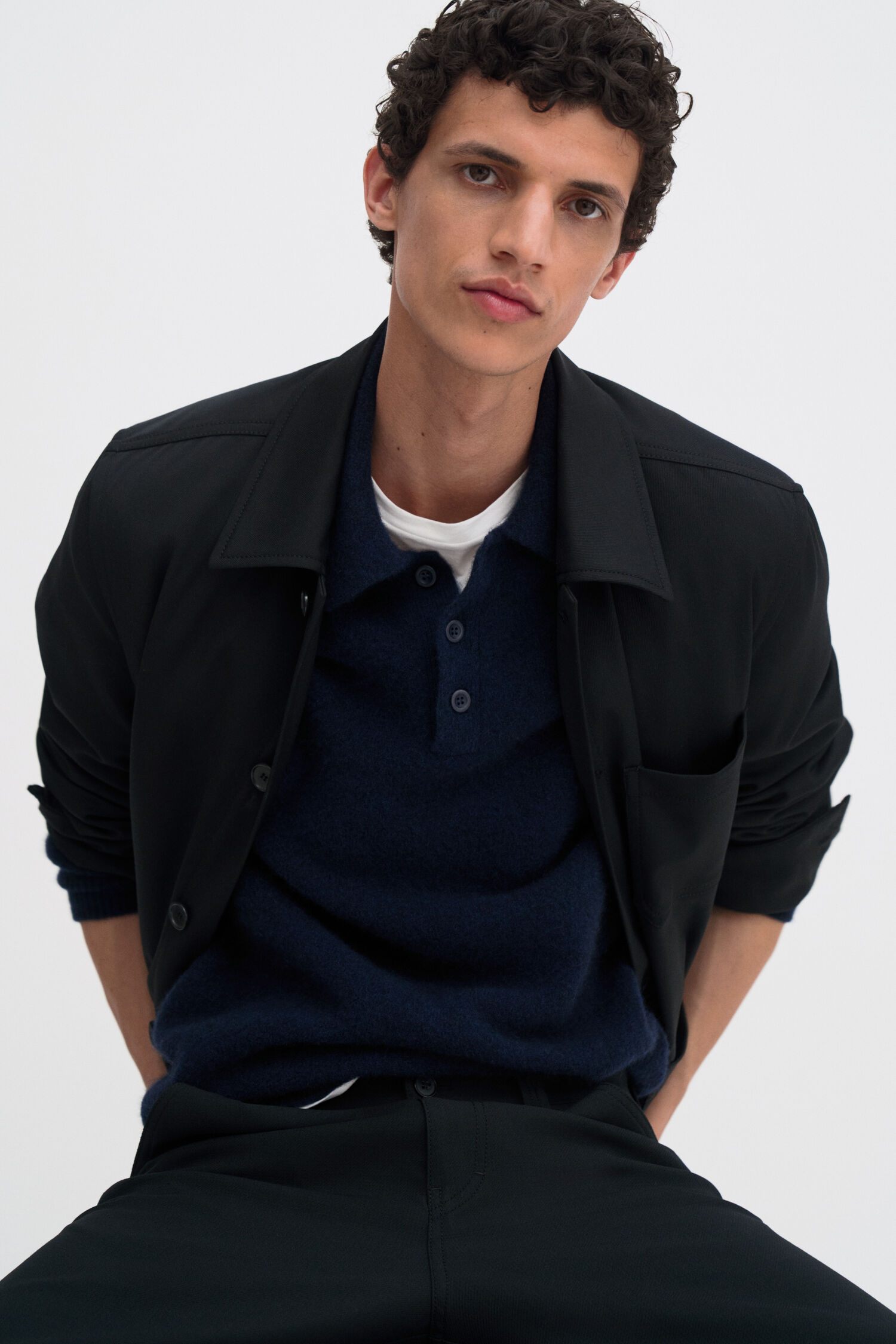 Yak Wool Polo Sweater