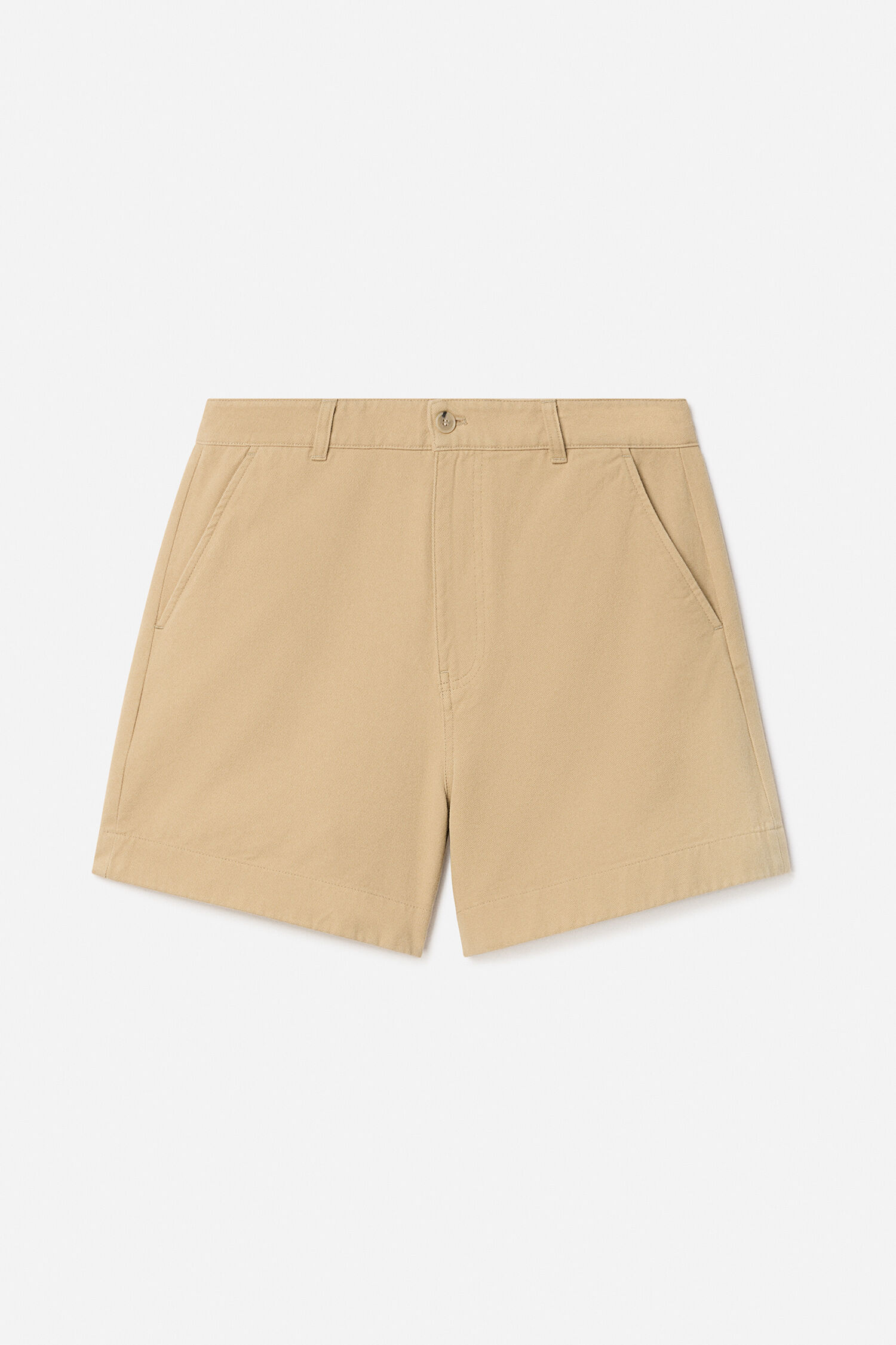 Baggy Cotton Shorts - Canvas Beige | FILIPPA K