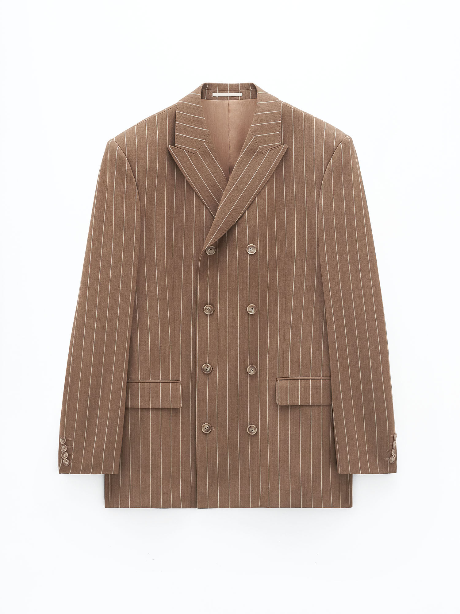 Double Breasted Pinstripe Blazer