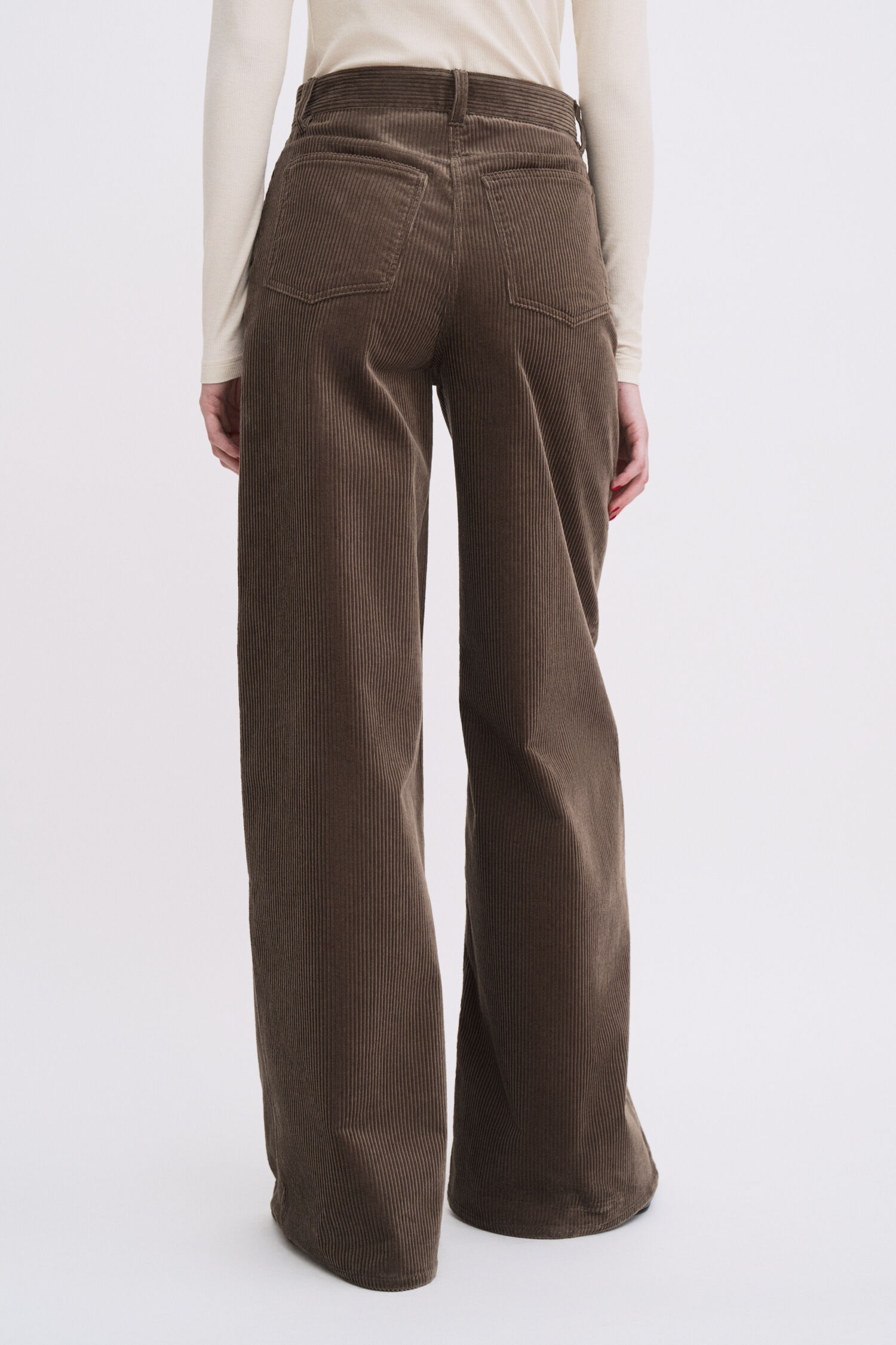 Wide Leg Corduroy Trousers
