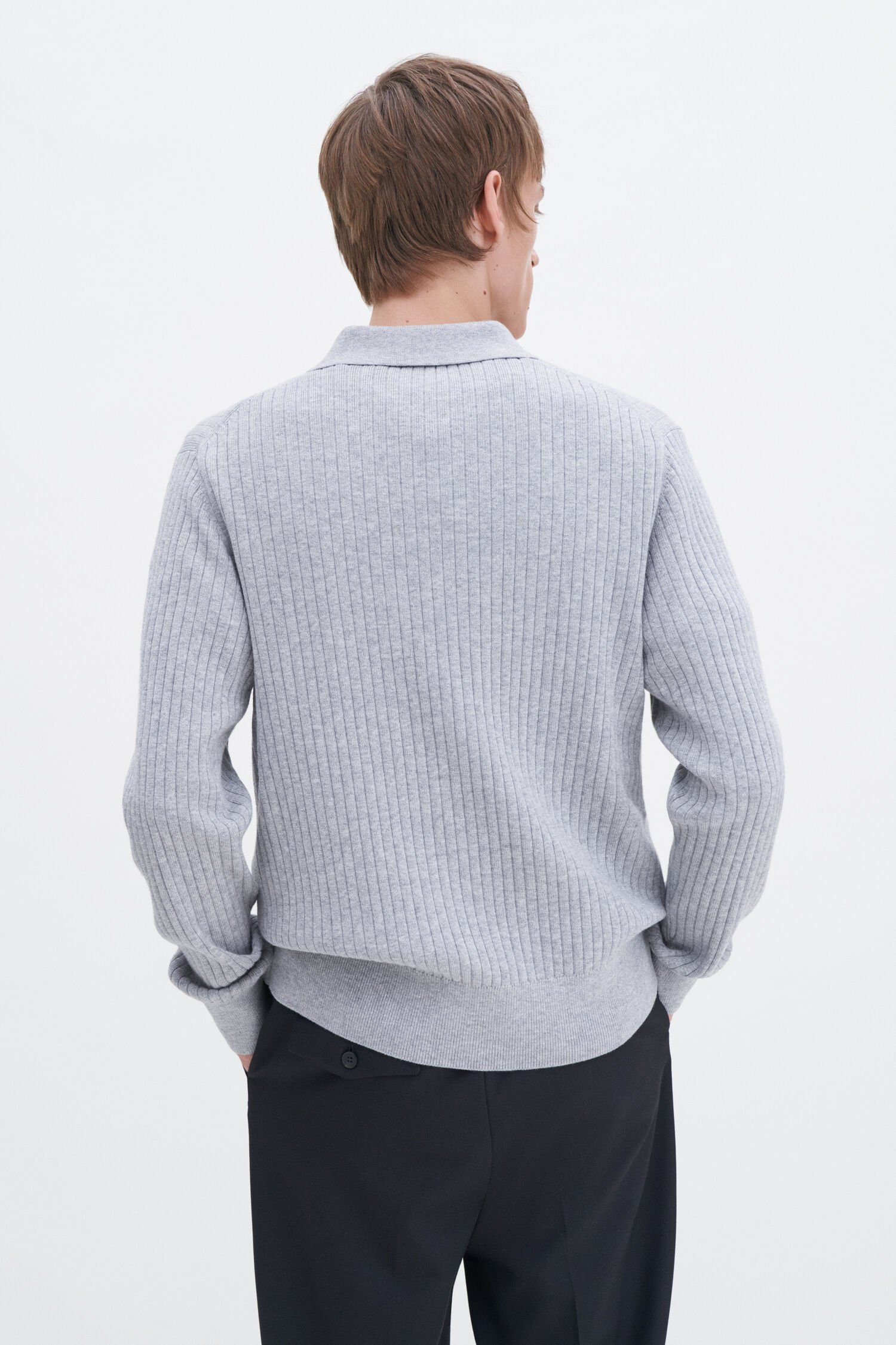 Cotton Merino Knit Shirt