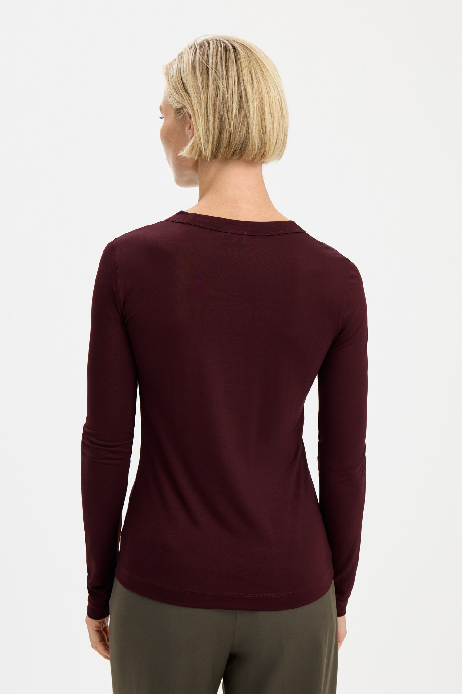 Scooped Longsleeve Top